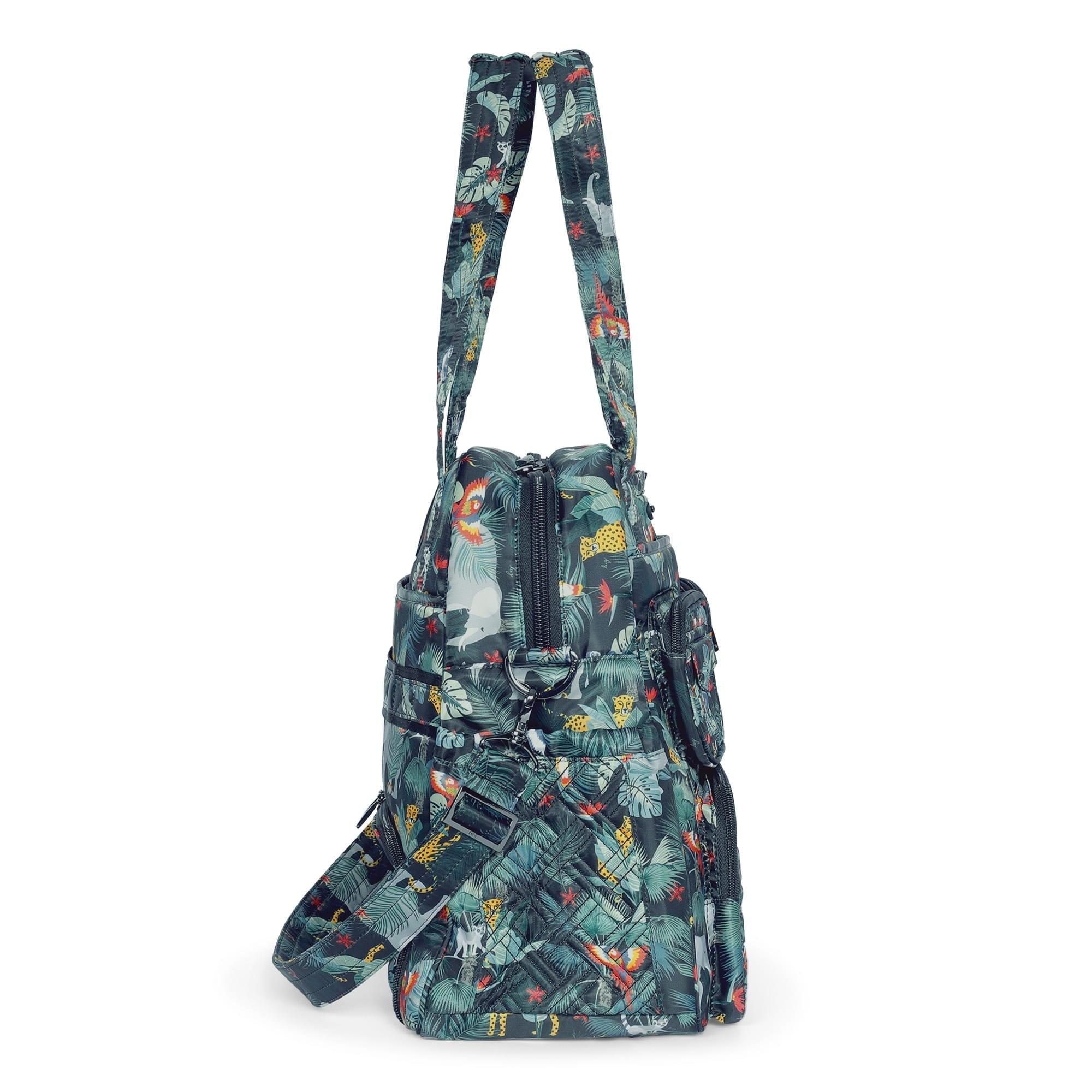 Puddle Jumper LE Convertible Tote Bag - WILDLIFE BLACK - PUDDLEJUMPERLE-CHARMBAR_WildlifeBlack_03_3fxwlz