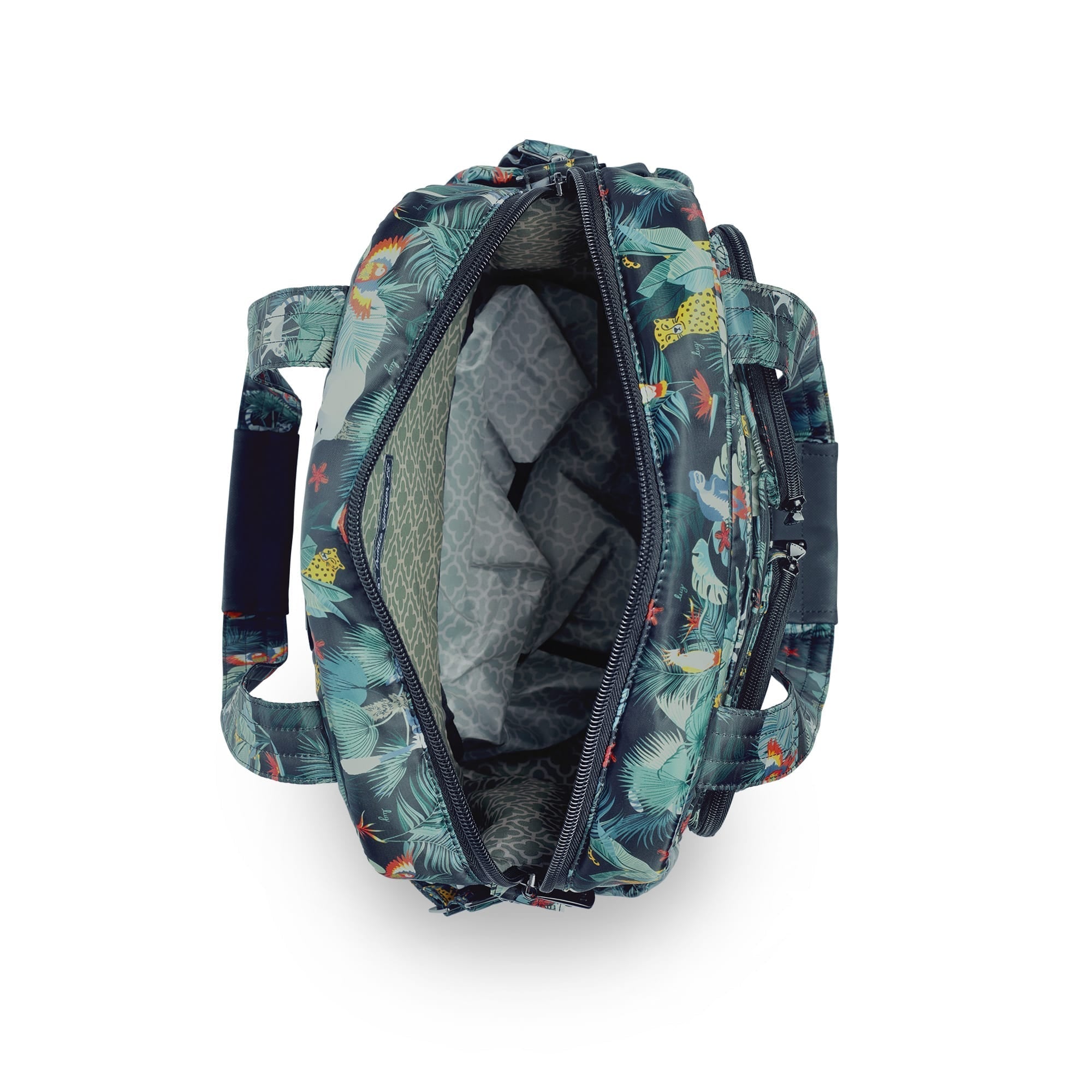 Puddle Jumper LE Convertible Tote Bag - WILDLIFE BLACK - PUDDLEJUMPERLE-CHARMBAR_WildlifeBlack_05_qtvhkn