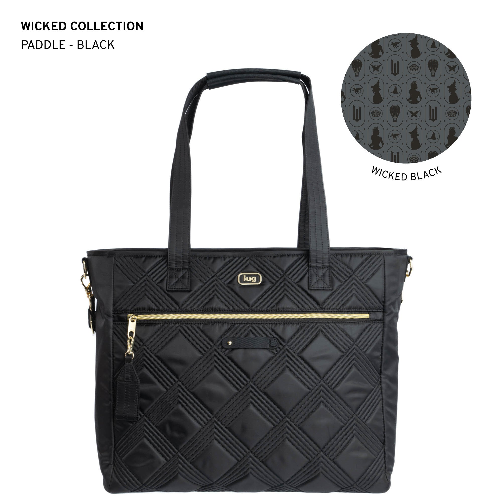 Wicked x Lug Paddle Carry-All Tote - BLACK - Paddle_Black_LL