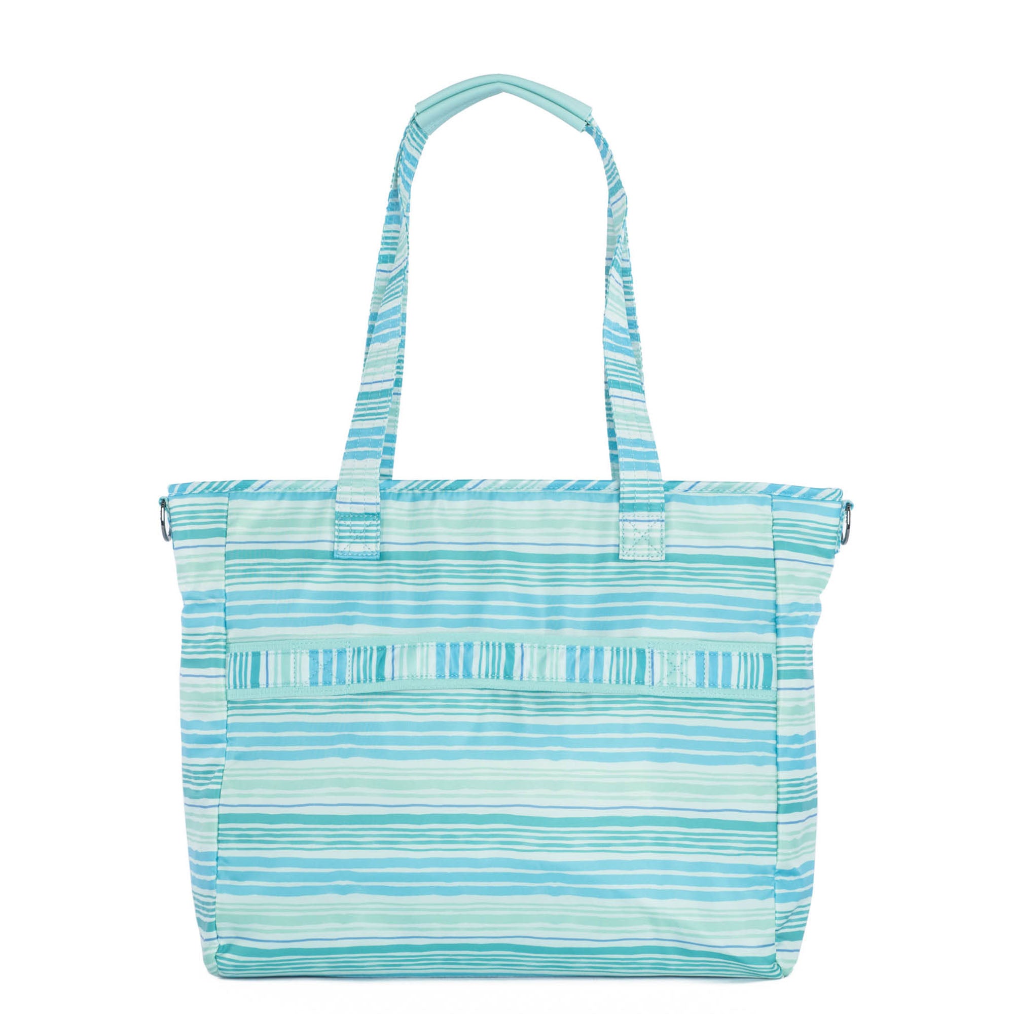 Paddle Carry-All Tote - LOVE WAVES AQUA - Paddle_LovewavesAqua_04