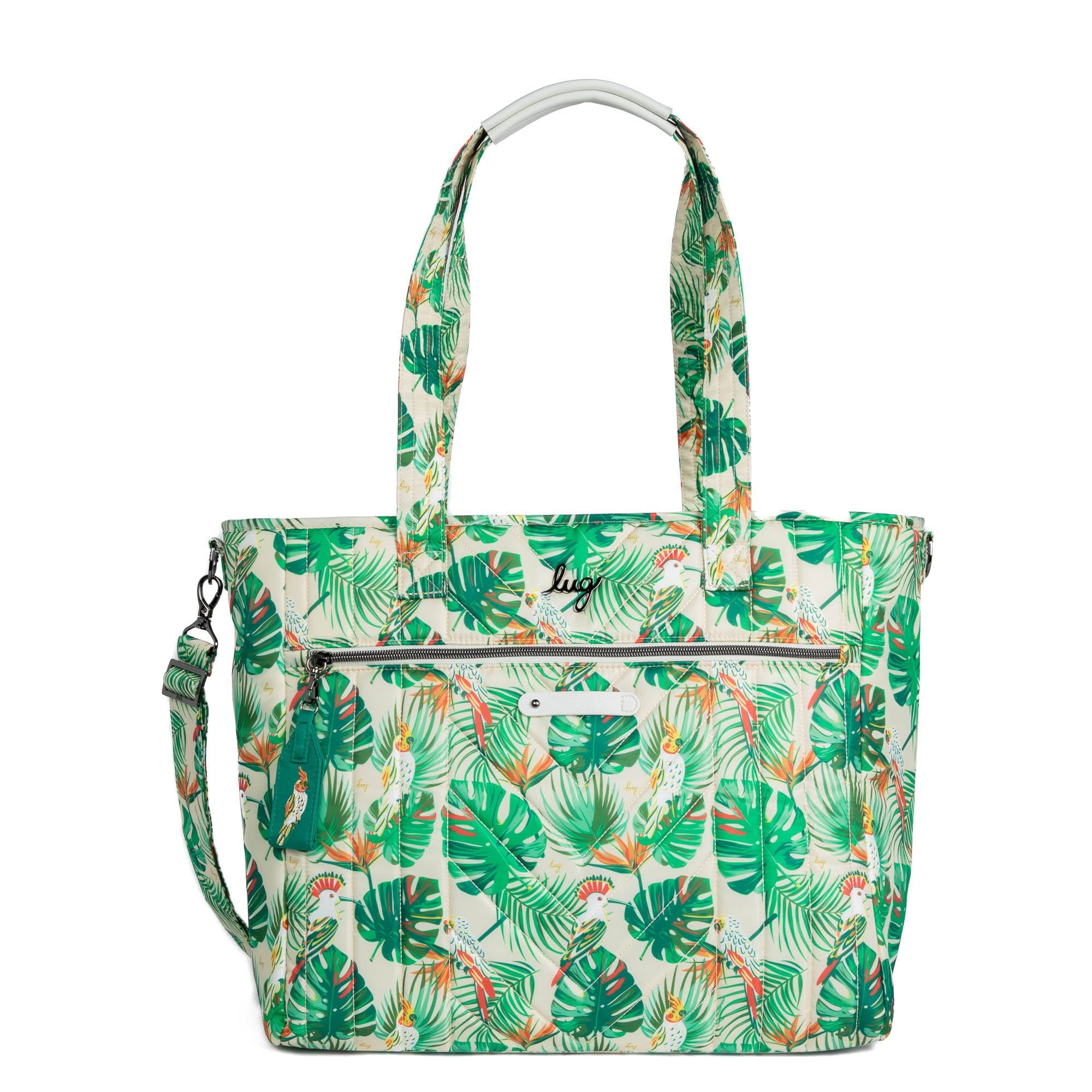 Paddle Carry-All Tote - TROPICAL BIRDS CREAM - Paddle_TropicalBirdsCream_01_53f51084-9c47-43c2-b1b7-2654c2bd86d3