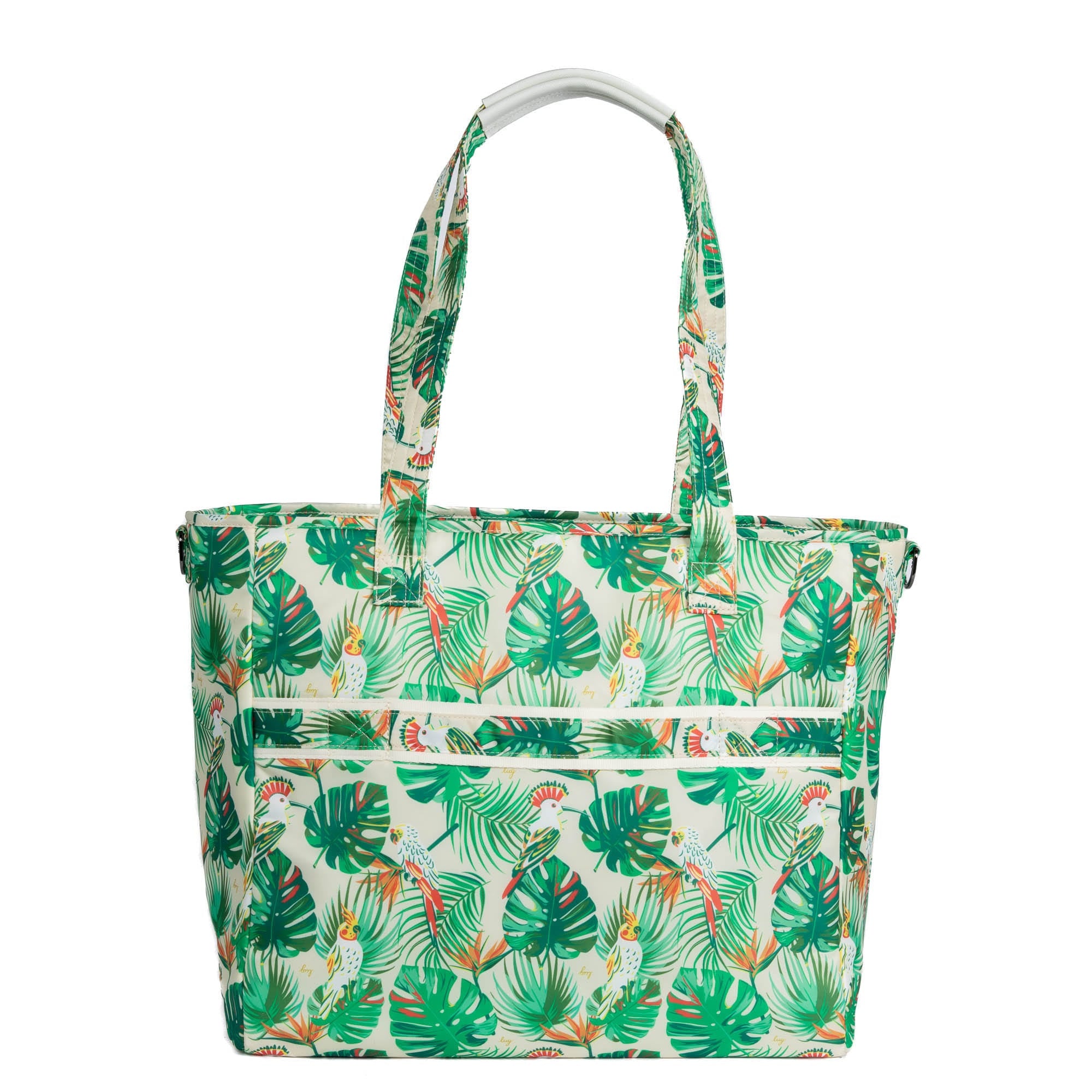 Paddle Carry-All Tote - TROPICAL BIRDS CREAM - Paddle_TropicalBirdsCream_02