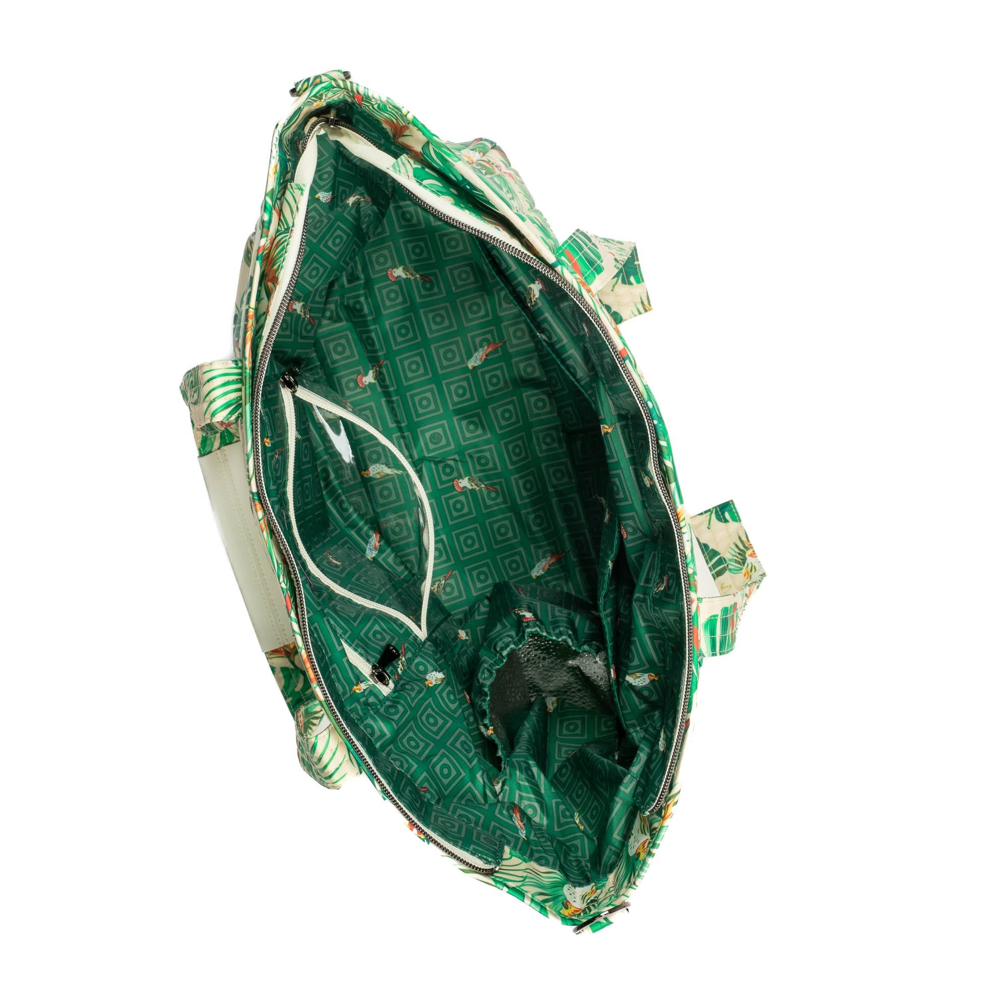 Paddle Carry-All Tote - TROPICAL BIRDS CREAM - Paddle_TropicalBirdsCream_05