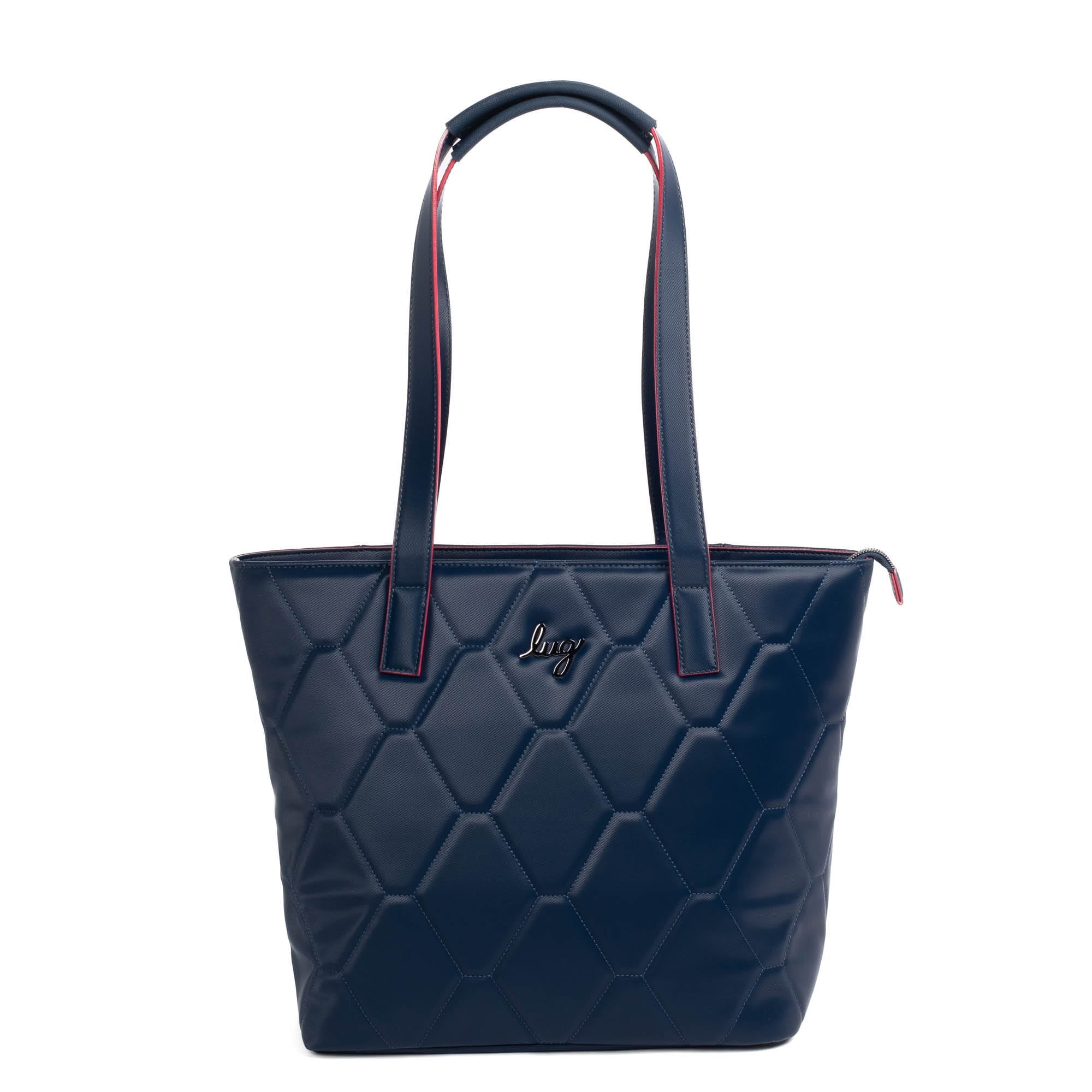 Paddock Satin Luxe VL Tote - INDIGO - Paddock_IndigoSatinVL_01