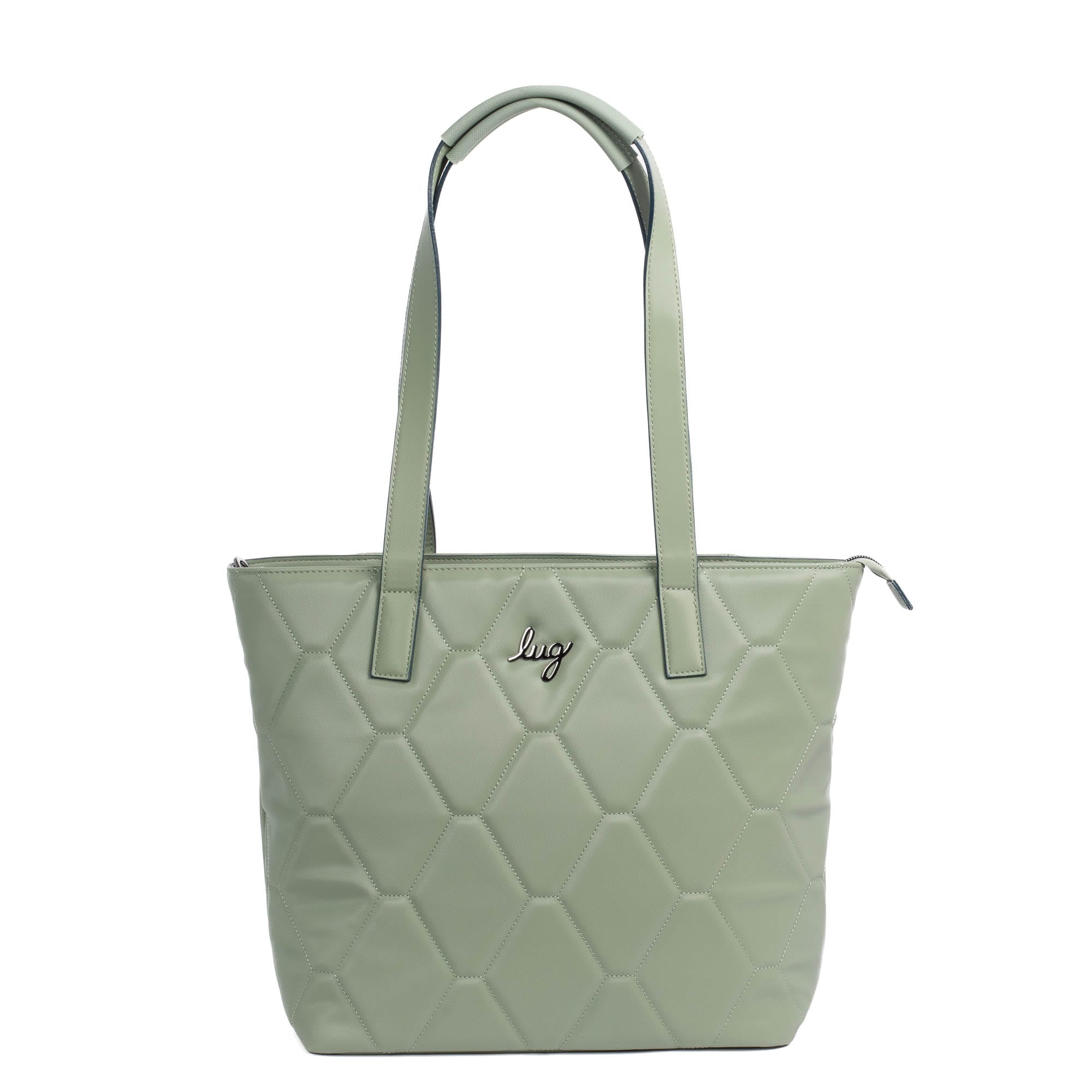 Paddock Satin Luxe VL Tote - SAGE - Paddock_SageSatinVL_01