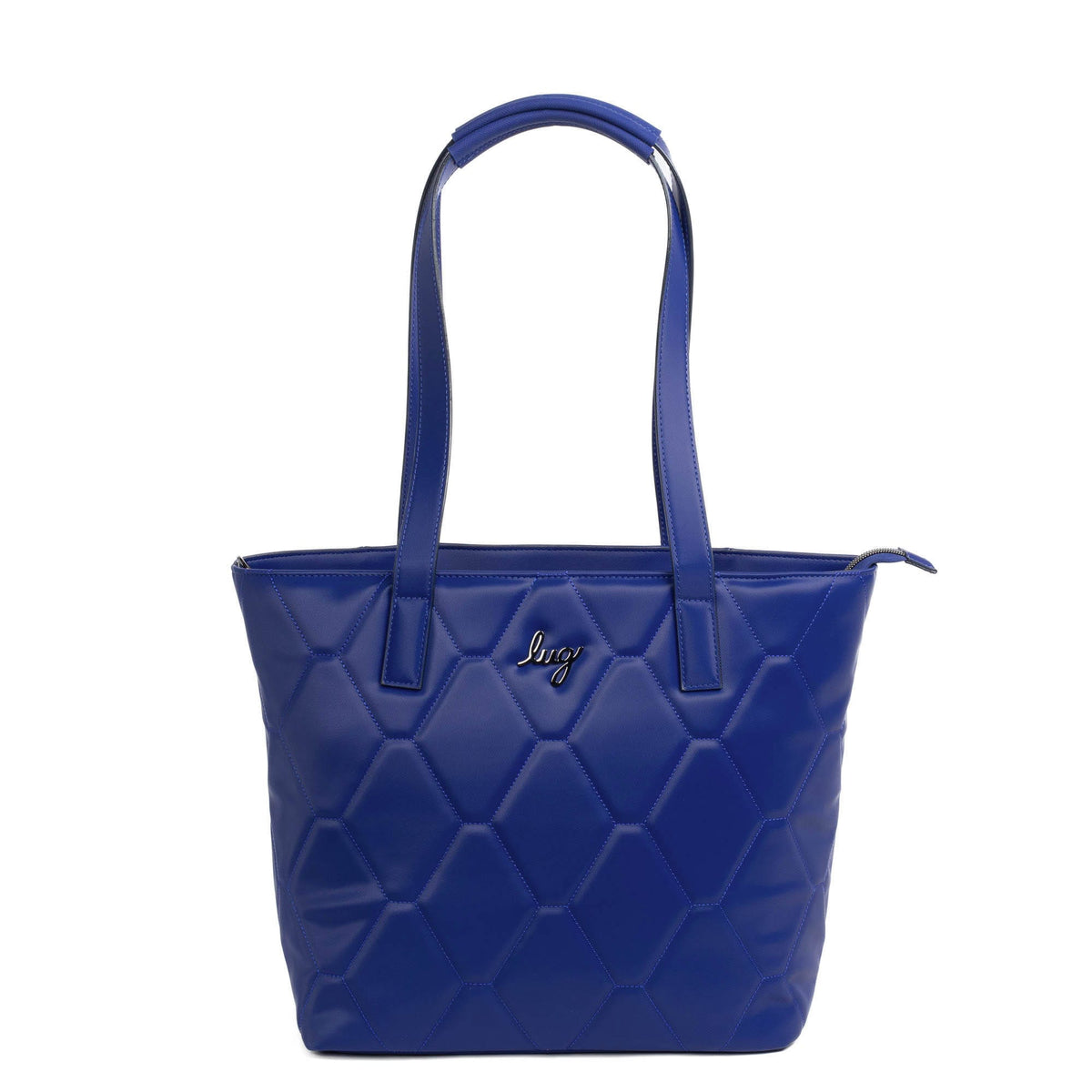 Paddock Satin Luxe VL Tote - SAPPHIRE - Paddock_SapphireSatinVL_01