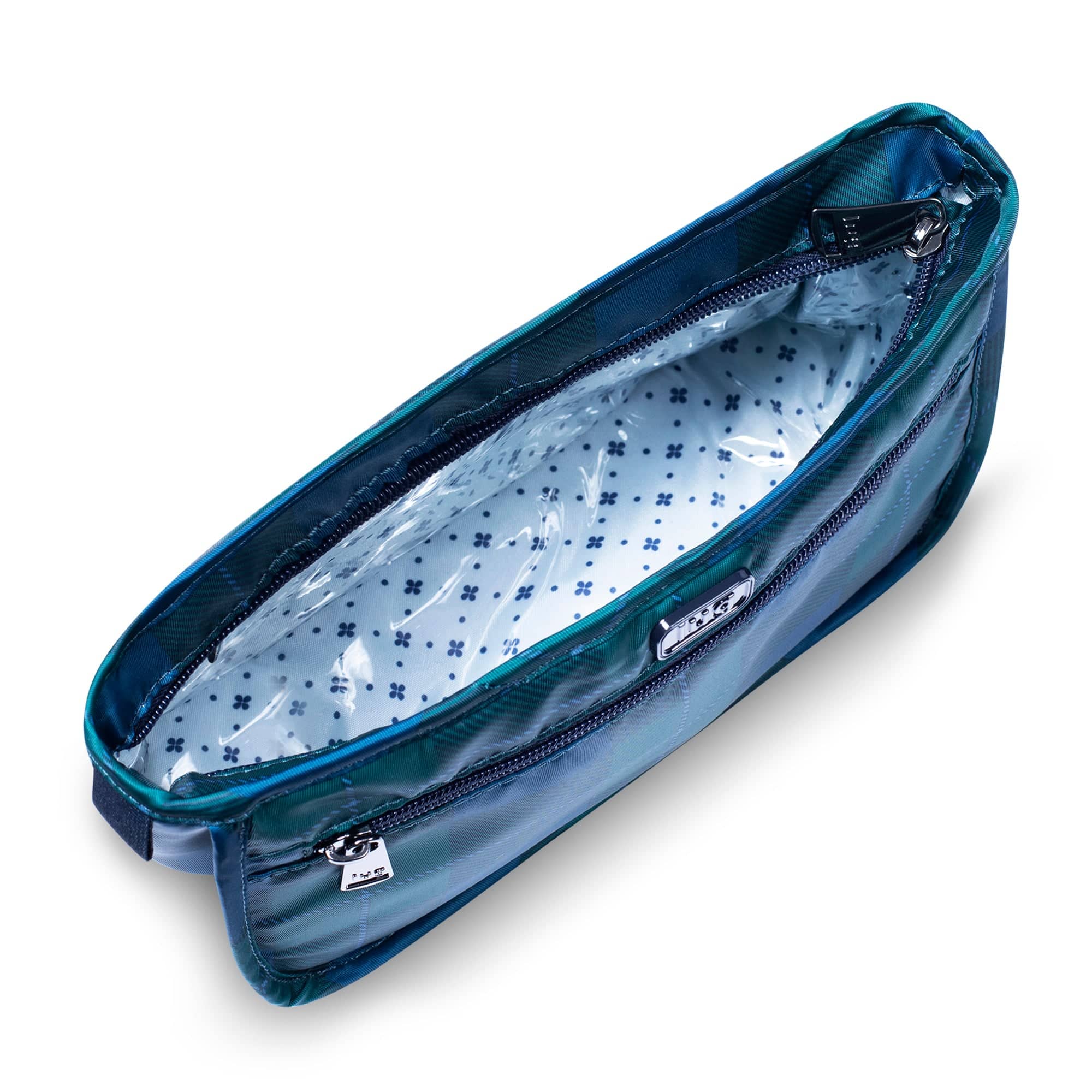 Parasail Cosmetic Case - POP PLAID NAVY - Parasail_PopPlaidNavy_05