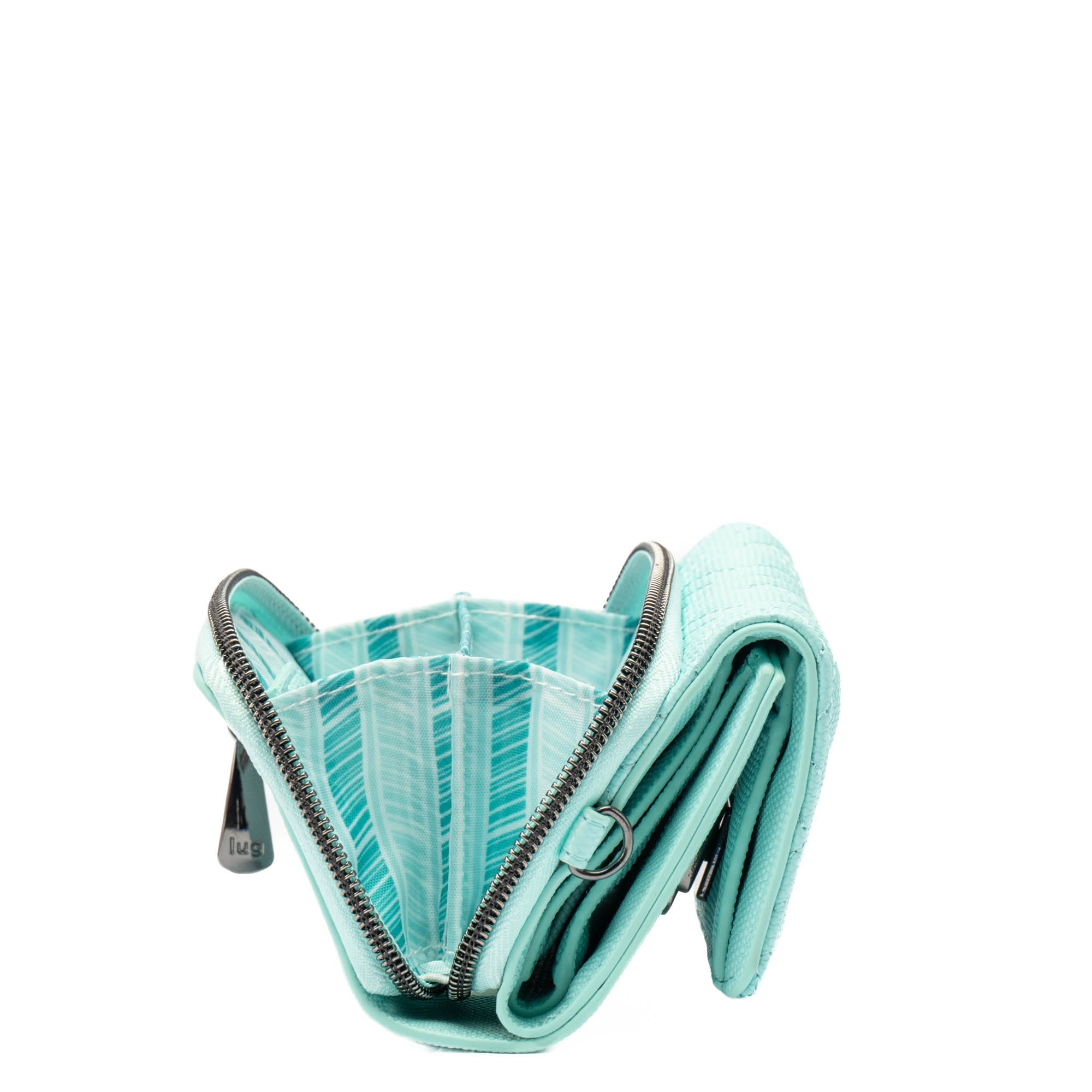 Pedicab Matte Luxe VL RFID Wallet - AQUAMARINE BLUE - Pedicab_MatteLuxe_AquamarineBlue_05