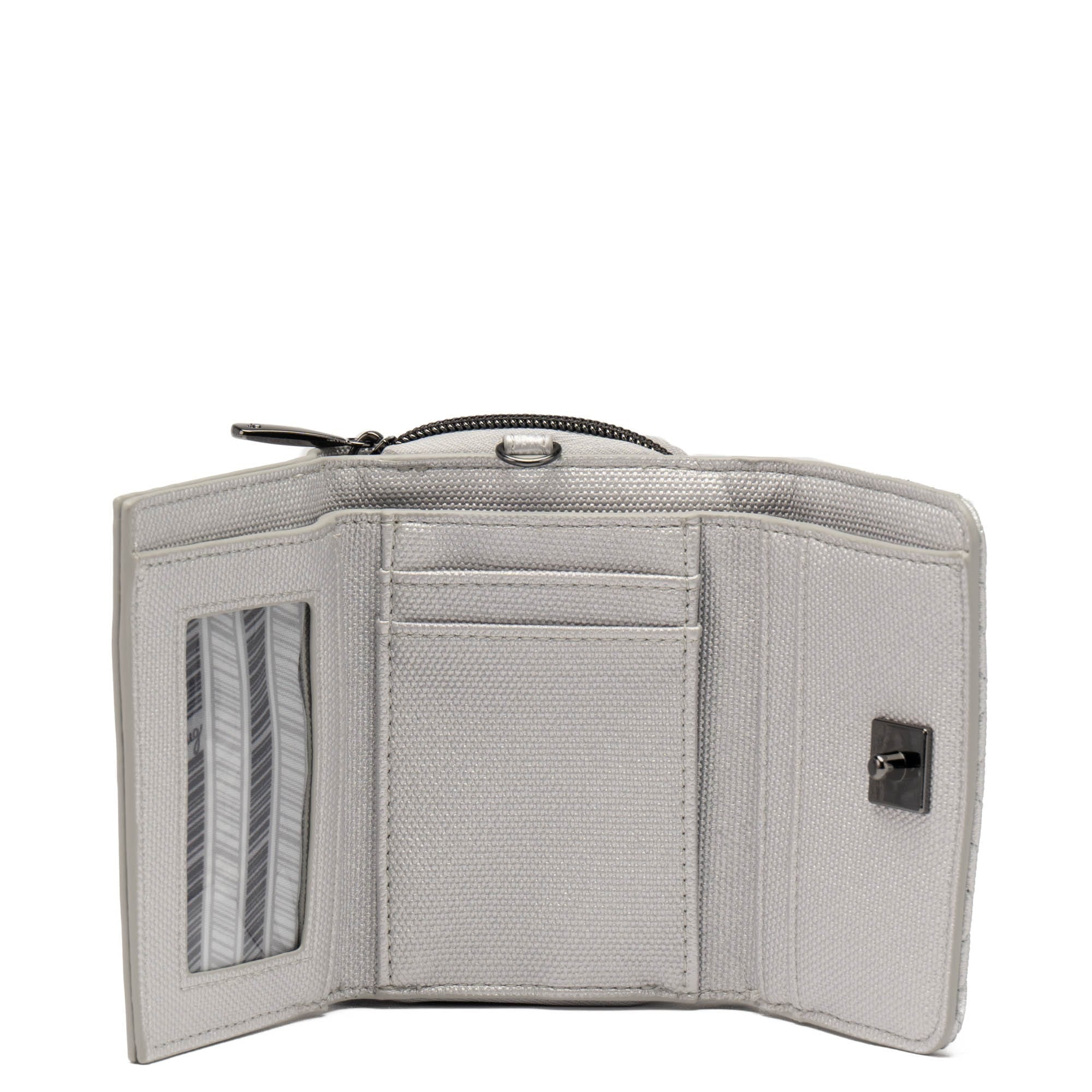 Pedicab Matte Luxe VL RFID Wallet - DIAMOND SILVER - Pedicab_MatteLuxe_DiamondSilver_04