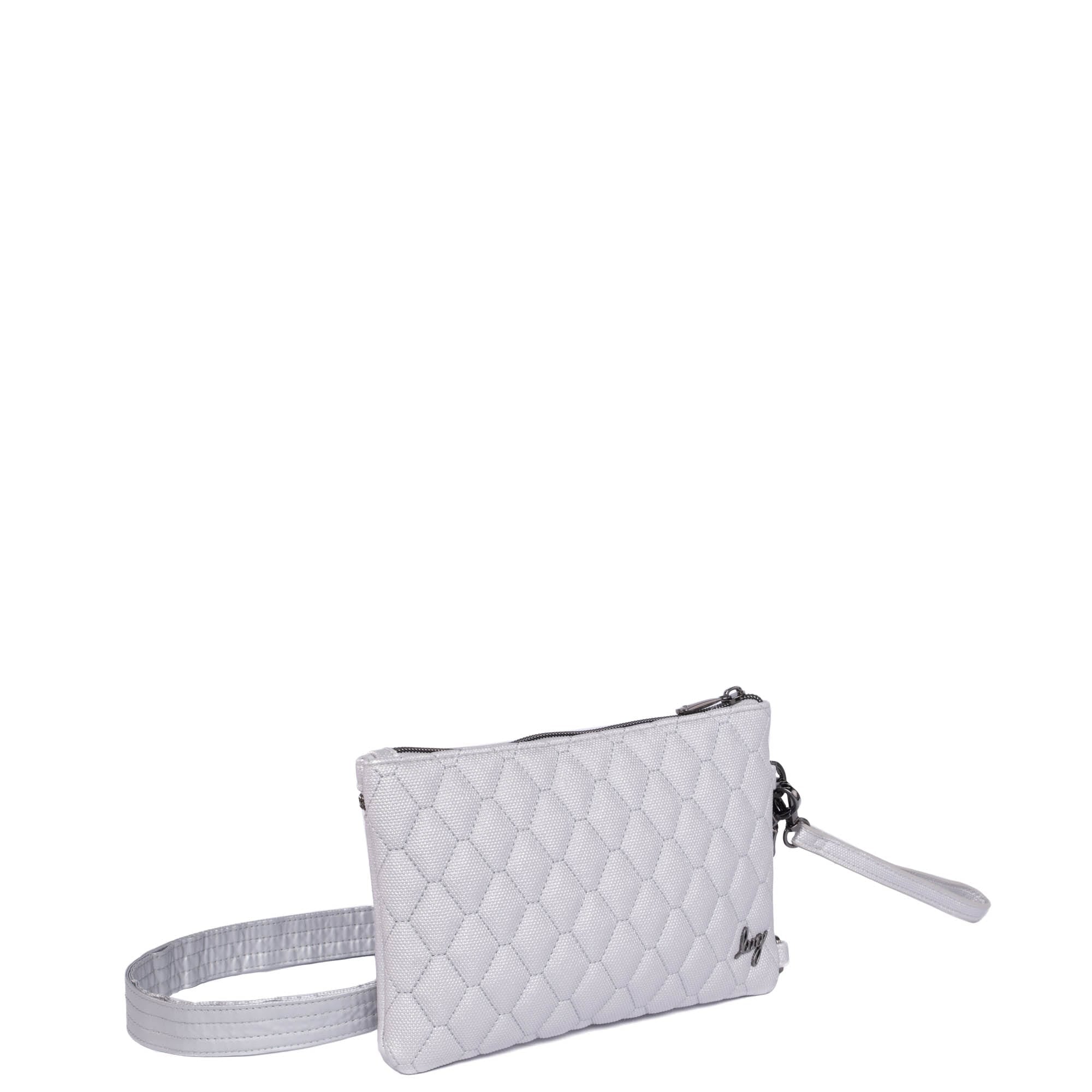Peekaboo 2 Matte Luxe VL Convertible Crossbody Bag - METALLIC SILVER - Peekaboo2ML_MetallicSilver_02