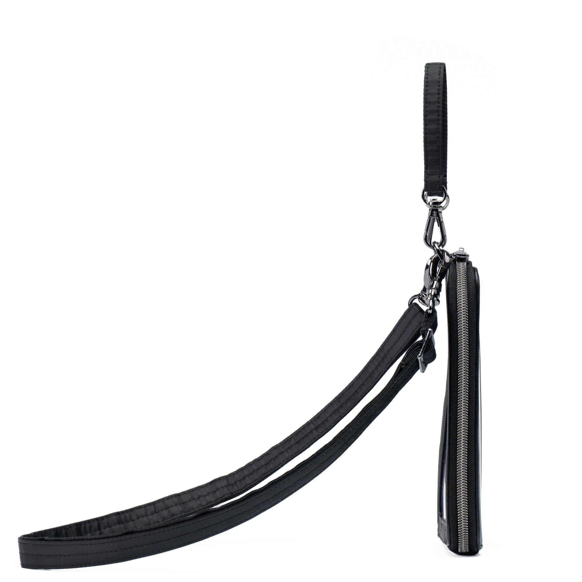 Pike Matte Luxe VL RFID Crossbody Bag - BLACK GREY - PikeMatteLuxeVL_BlackGrey_03