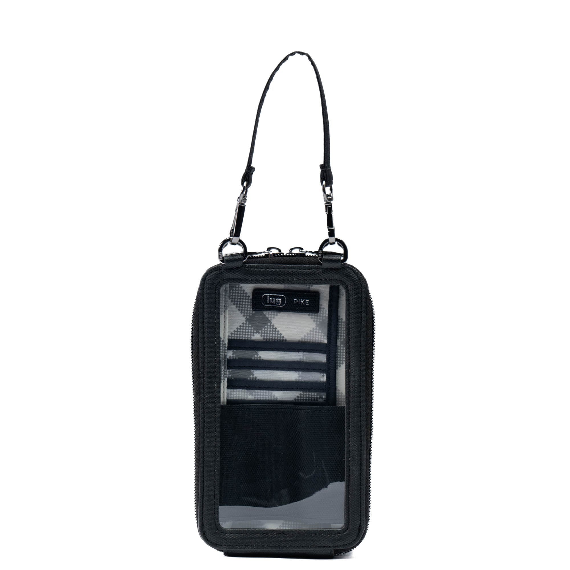 Pike Matte Luxe VL RFID Crossbody Bag - BLACK GREY - PikeMatteLuxeVL_BlackGrey_04