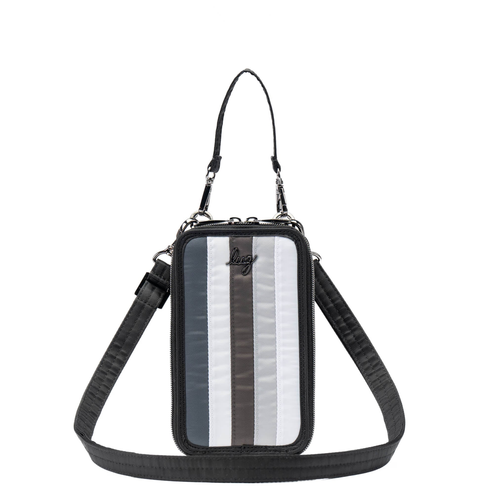 Pike RFID Crossbody Bag - BLACK GREY - Pike_BlackGrey_01