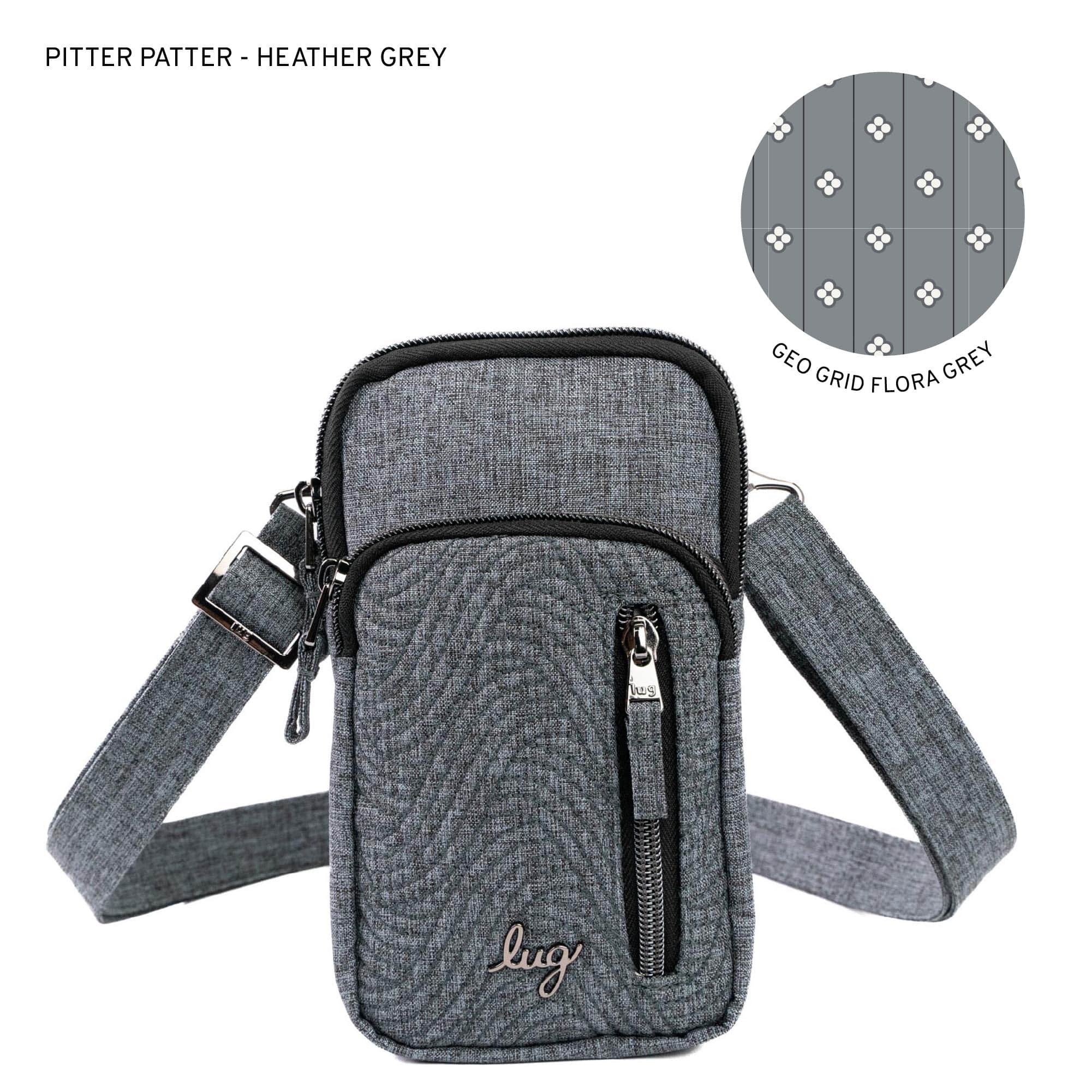 Pitter Patter Crossbody Bag - HEATHER GREY - PitterPatter_HeatherGrey