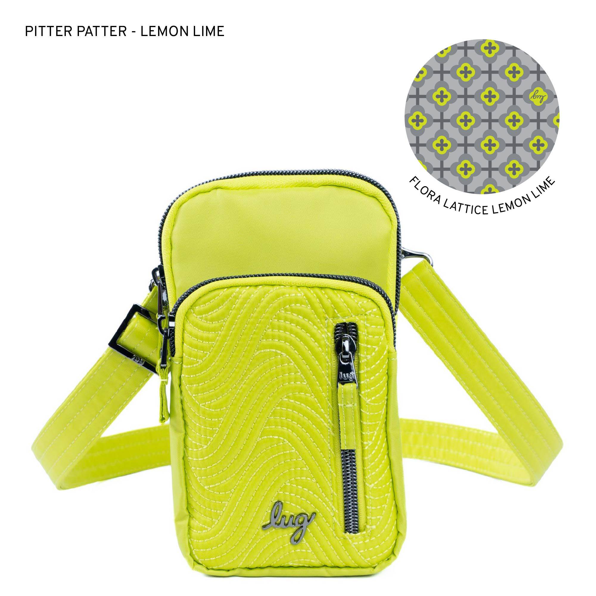 Pitter Patter Crossbody Bag - LEMON LIME - PitterPatter_LemonLime