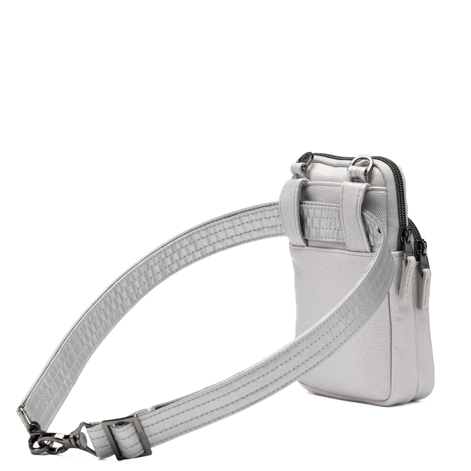 Pitter Patter Matte Luxe VL Crossbody Bag - DIAMOND SILVER - PitterPatter_MatteLuxe_DiamondSilver_04
