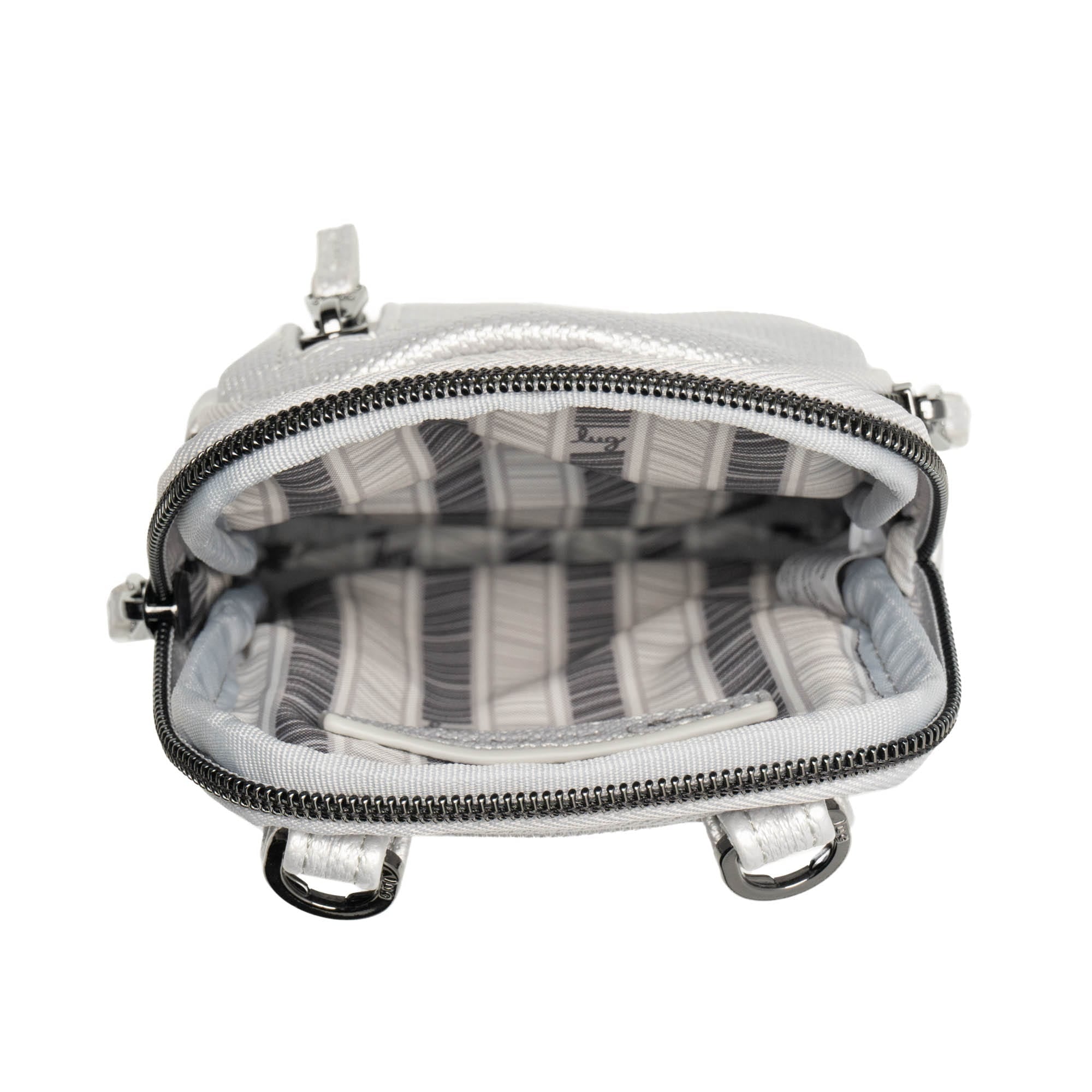 Pitter Patter Matte Luxe VL Crossbody Bag - DIAMOND SILVER - PitterPatter_MatteLuxe_DiamondSilver_05