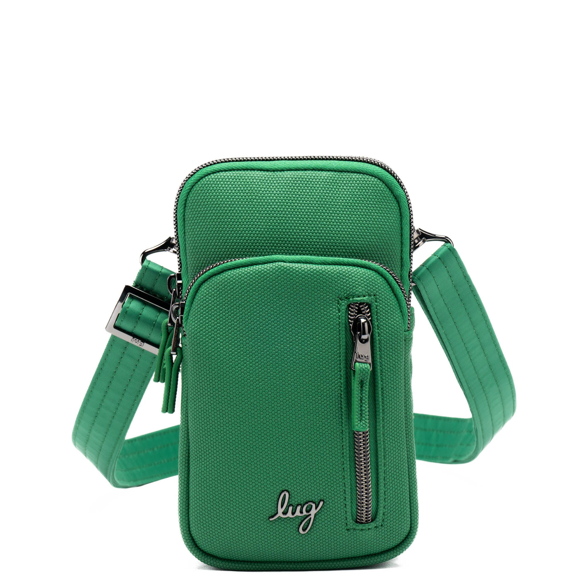 Pitter Patter Matte Luxe VL Crossbody Bag - EMERALD GREEN - PitterPatter_MatteLuxe_EmeraldGreen_01