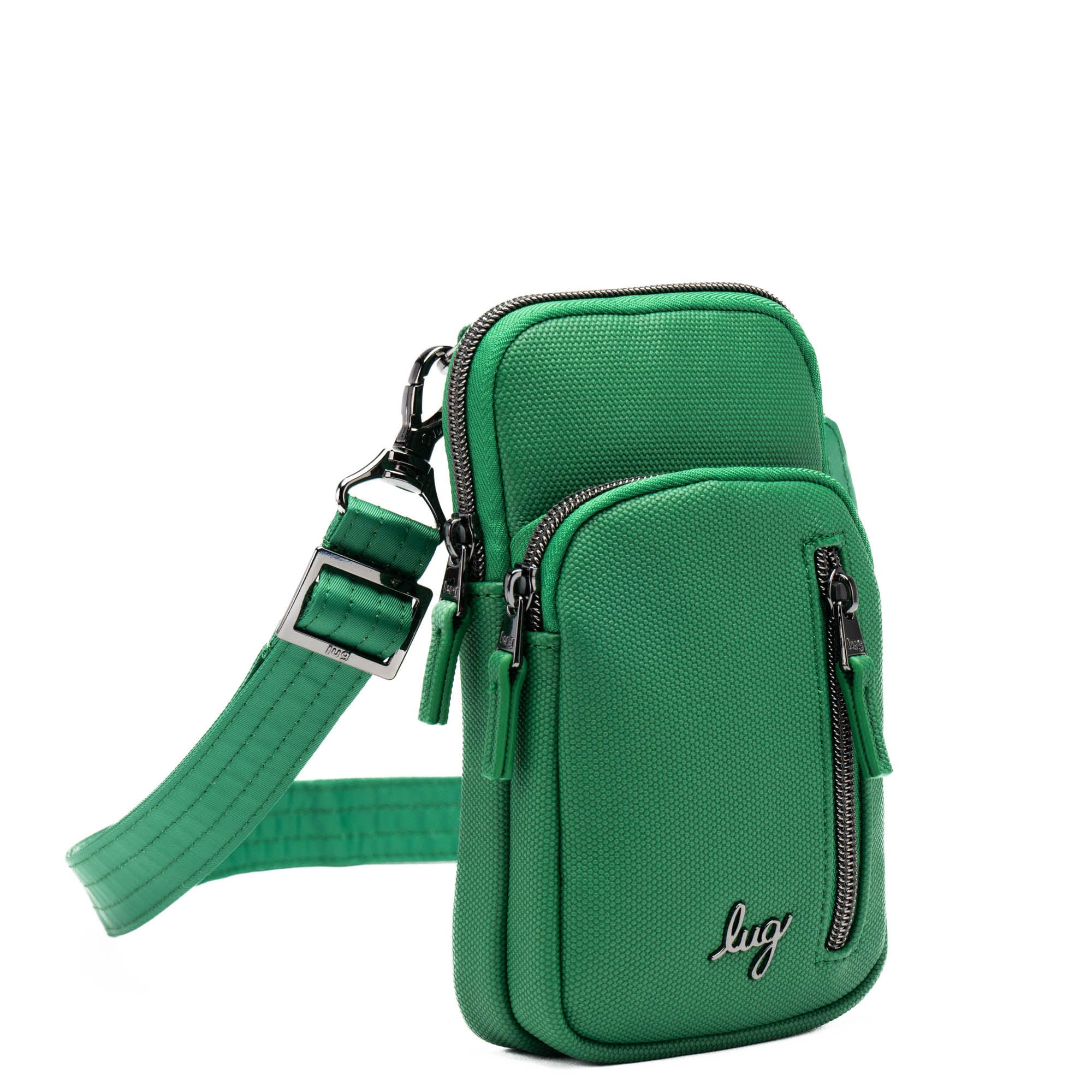 Pitter Patter Matte Luxe VL Crossbody Bag - EMERALD GREEN - PitterPatter_MatteLuxe_EmeraldGreen_02