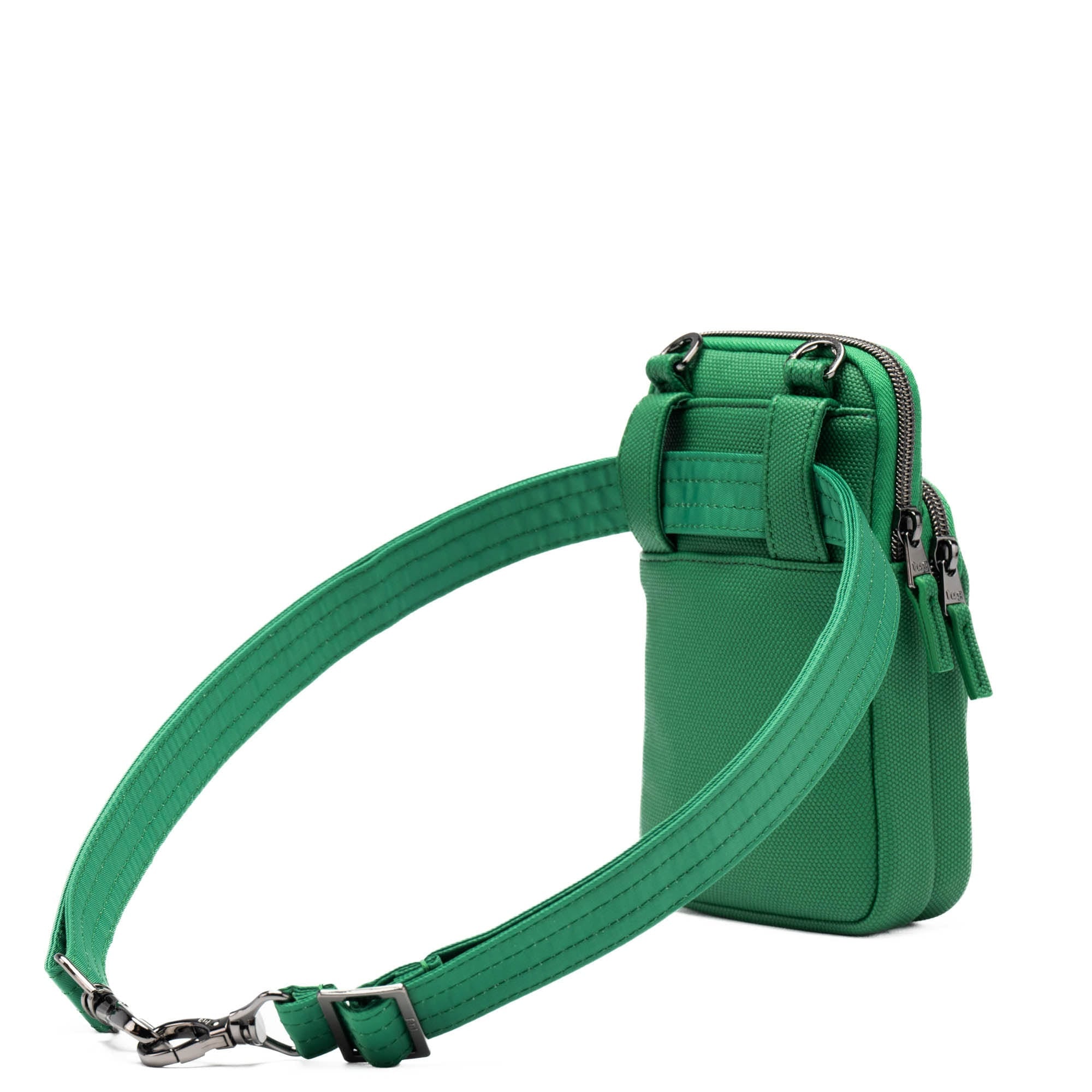Pitter Patter Matte Luxe VL Crossbody Bag - EMERALD GREEN - PitterPatter_MatteLuxe_EmeraldGreen_04