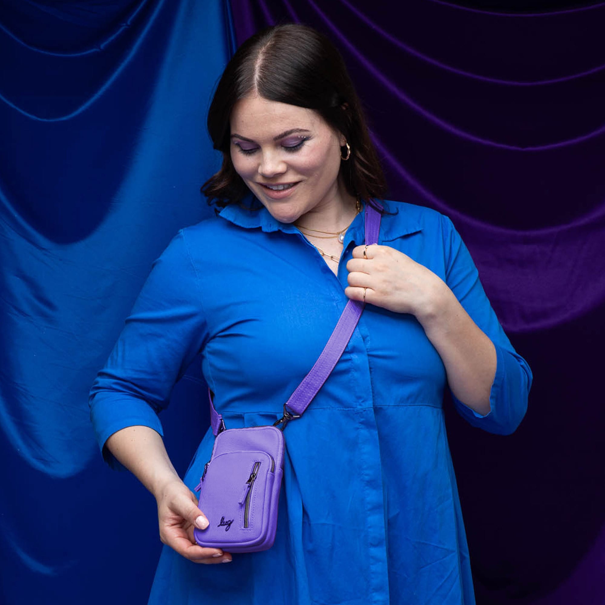 Pitter Patter Matte Luxe VL Crossbody Bag - - PitterPatter_MatteLuxe_Hover_v2