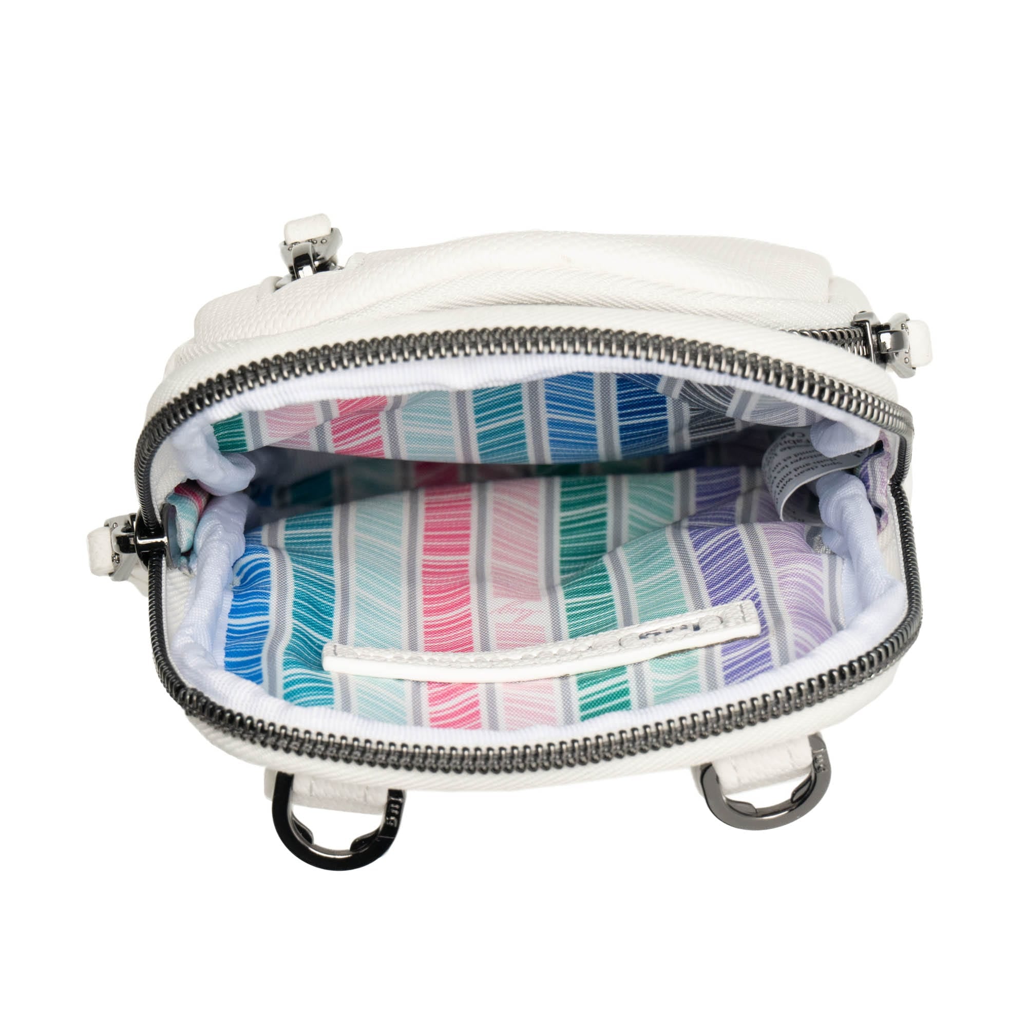 Pitter Patter Matte Luxe VL Crossbody Bag - PEARL WHITE - PitterPatter_MatteLuxe_PearlWhite_05