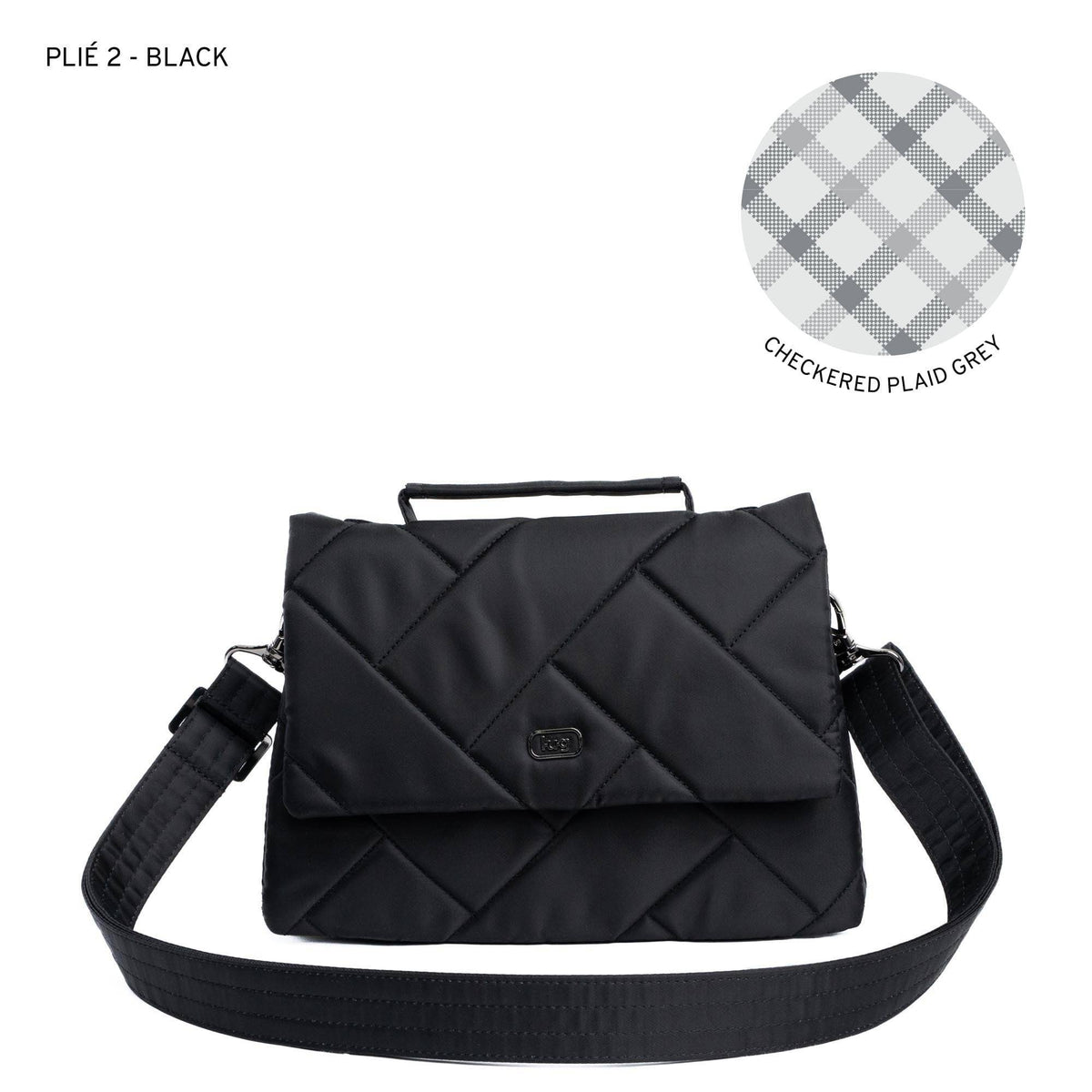 Pli&amp;eacute; 2 Crossbody Bag - BLACK - Plie2_Black