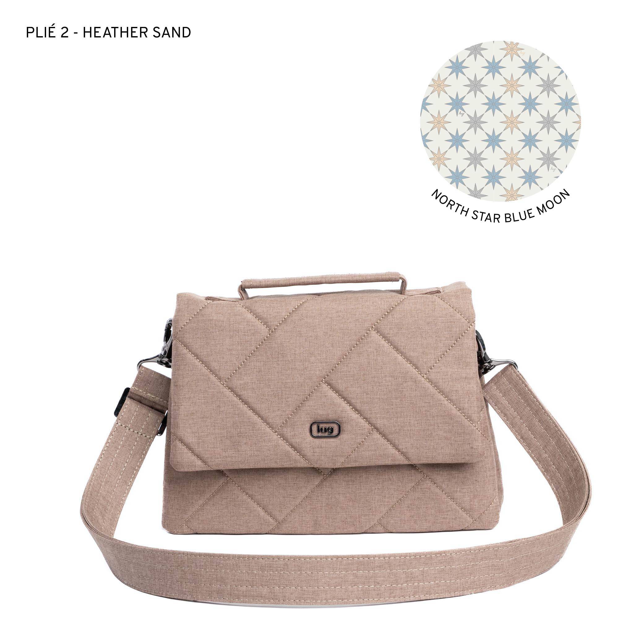 Pli&eacute; 2 Crossbody Bag - HEATHER SAND - Plie2_HeatherSand