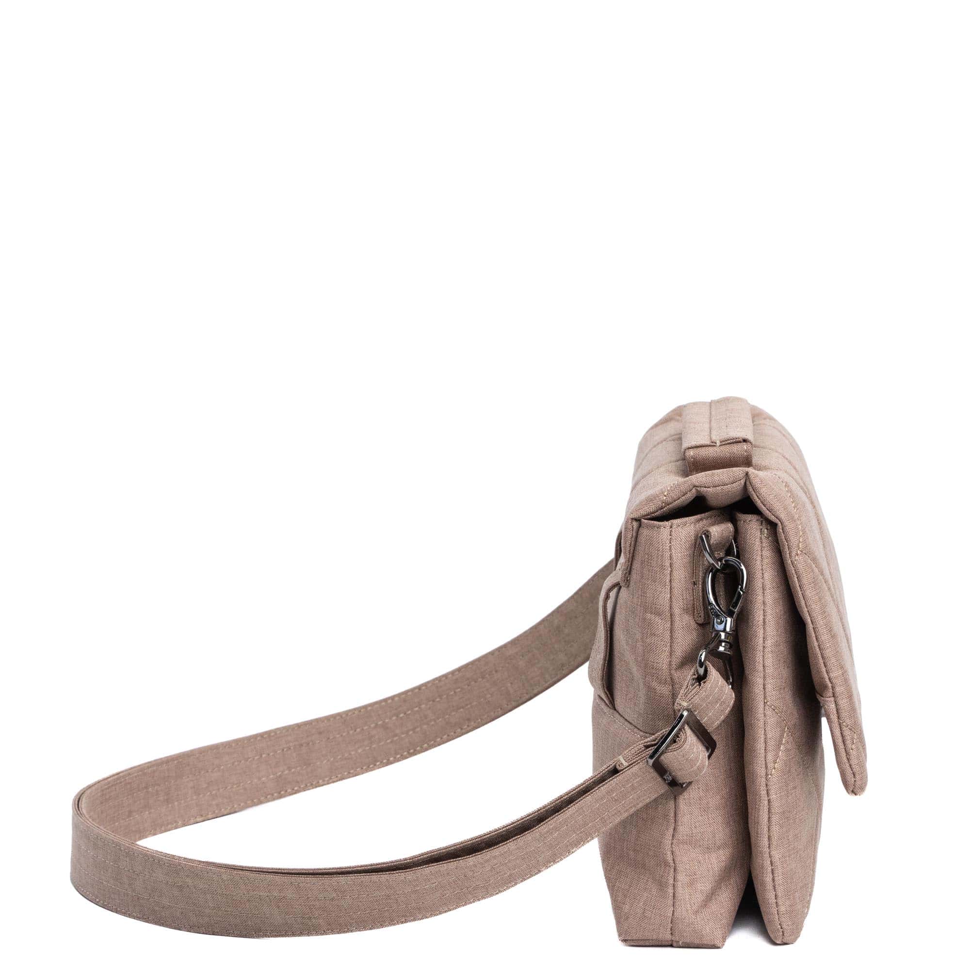 Pli&eacute; 2 Crossbody Bag - HEATHER SAND - Plie2_HeatherSand_03