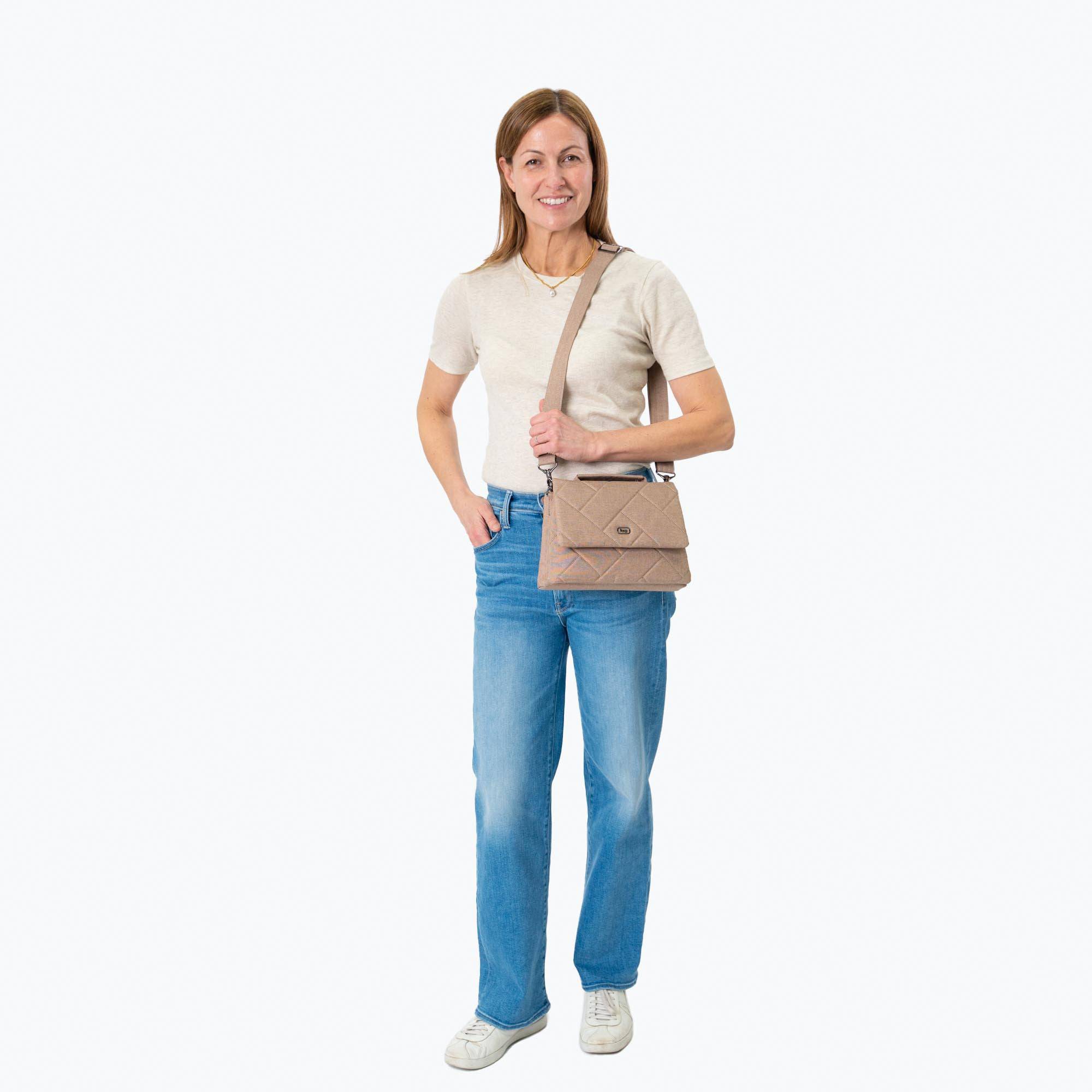 Plié 2 Crossbody Bag - - Plie2_Lifestyle_BagProportions_01