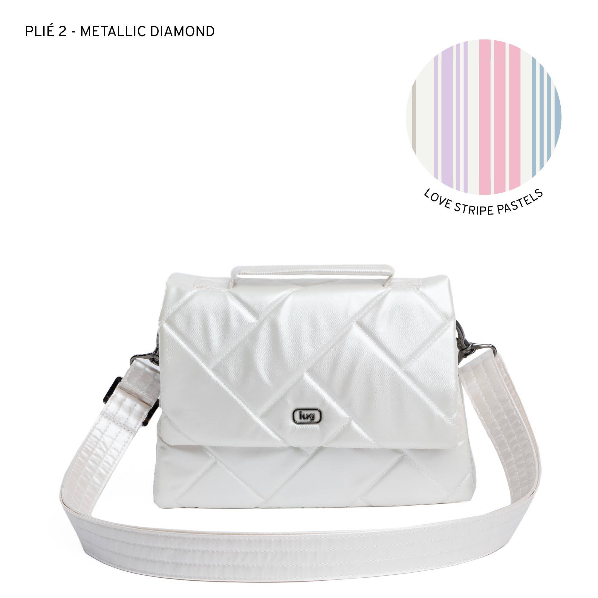 Plié 2 Crossbody Bag - METALLIC DIAMOND - Plie2_MetallicDiamond