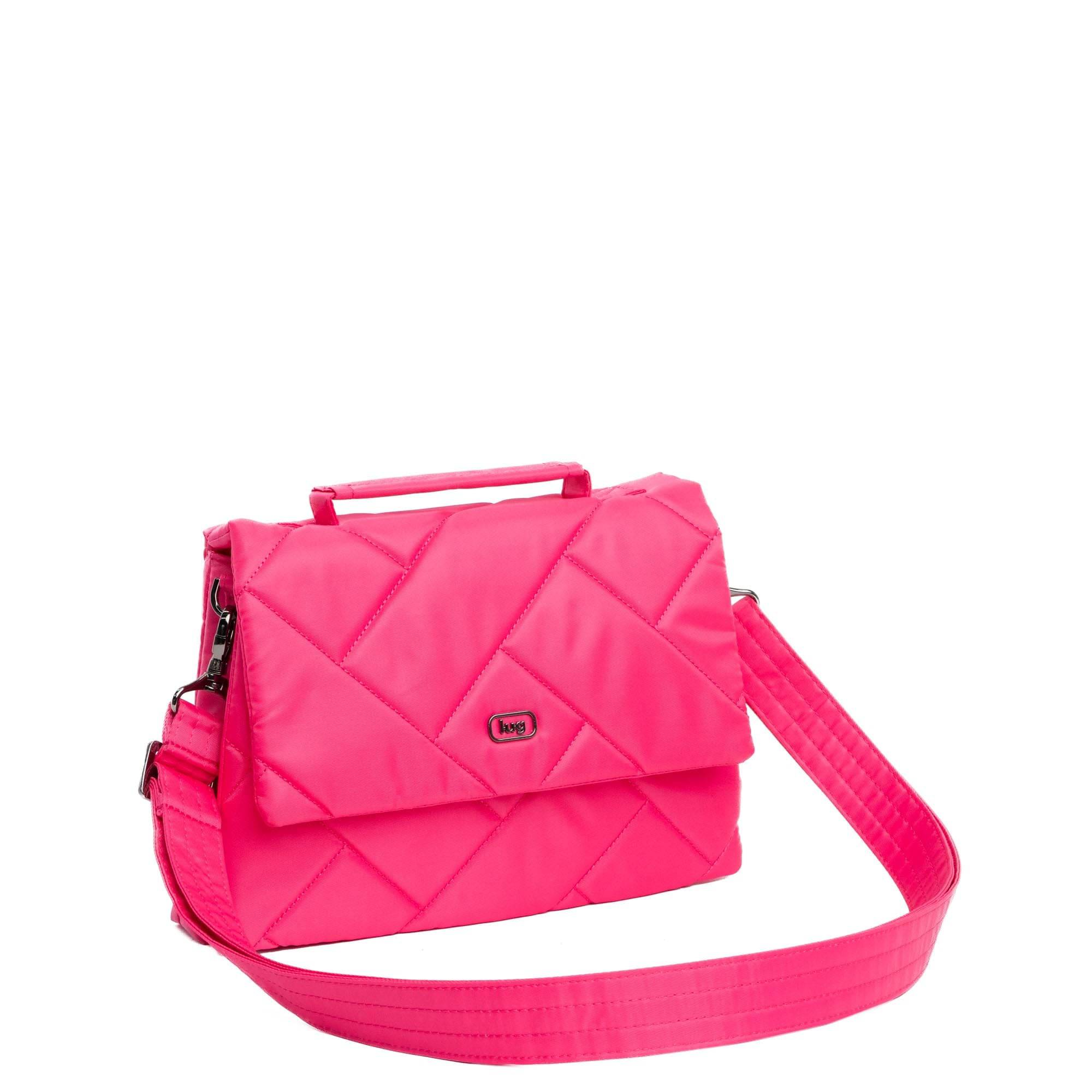 Pli&eacute; 2 Crossbody Bag - POWERFUL PINK - Plie2_PowerfulPink_02