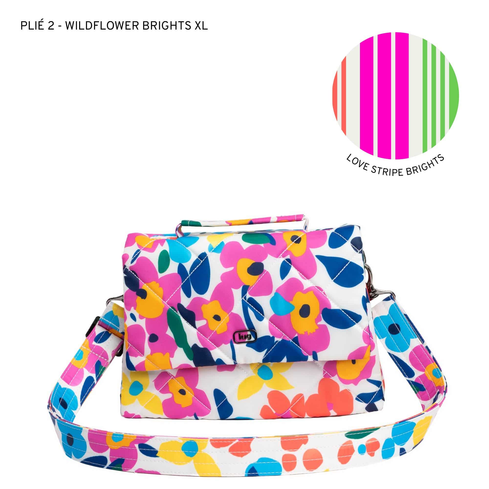 Pli&eacute; 2 Crossbody Bag - WILDFLOWER BRIGHTS - Plie2_WildflowerBrightsXL