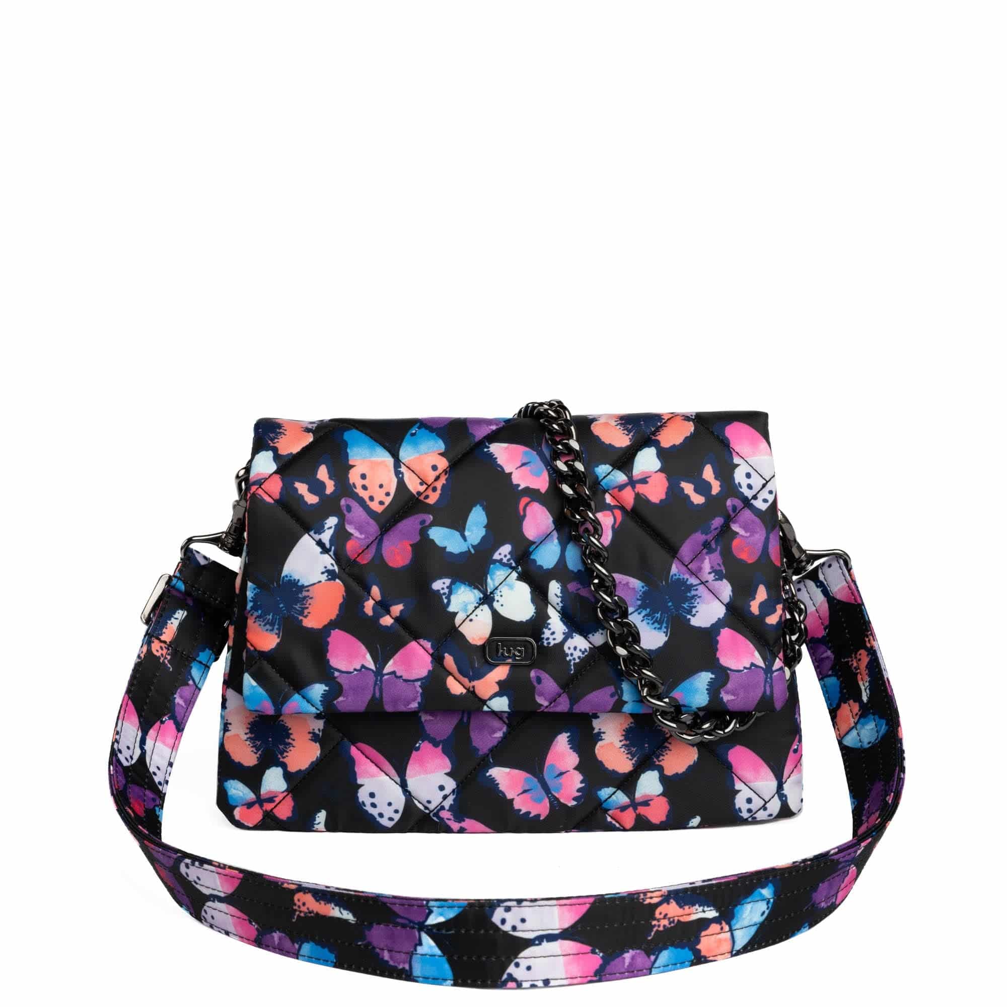 Plié Crossbody Bag - - Plie_WatercolourButterflies_01