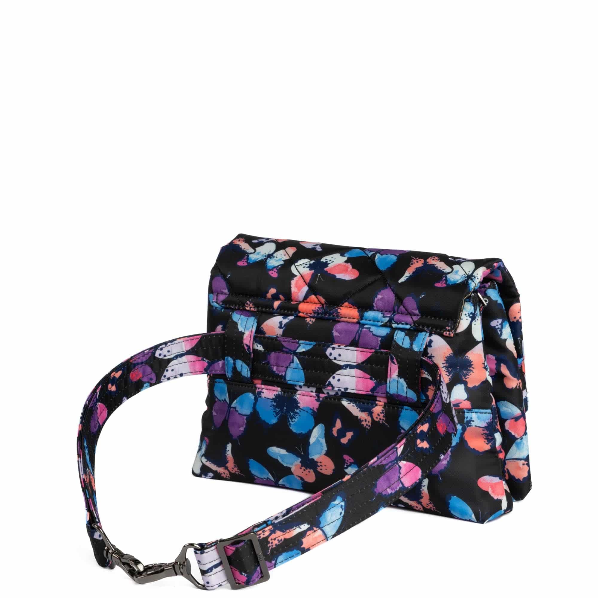 Plié Crossbody Bag - WATERCOLOR BUTTERFLIES - Plie_WatercolourButterflies_04