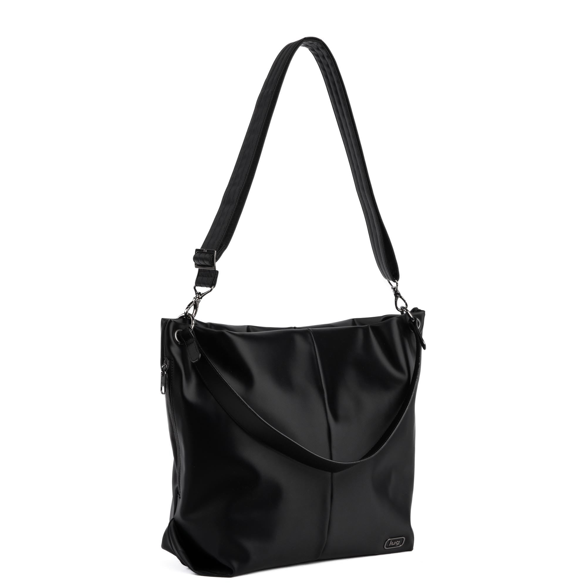 Plunge Satin Luxe VL Carry-All Crossbody Bag - BLACK - Plunge_SatinLuxe_Black_02