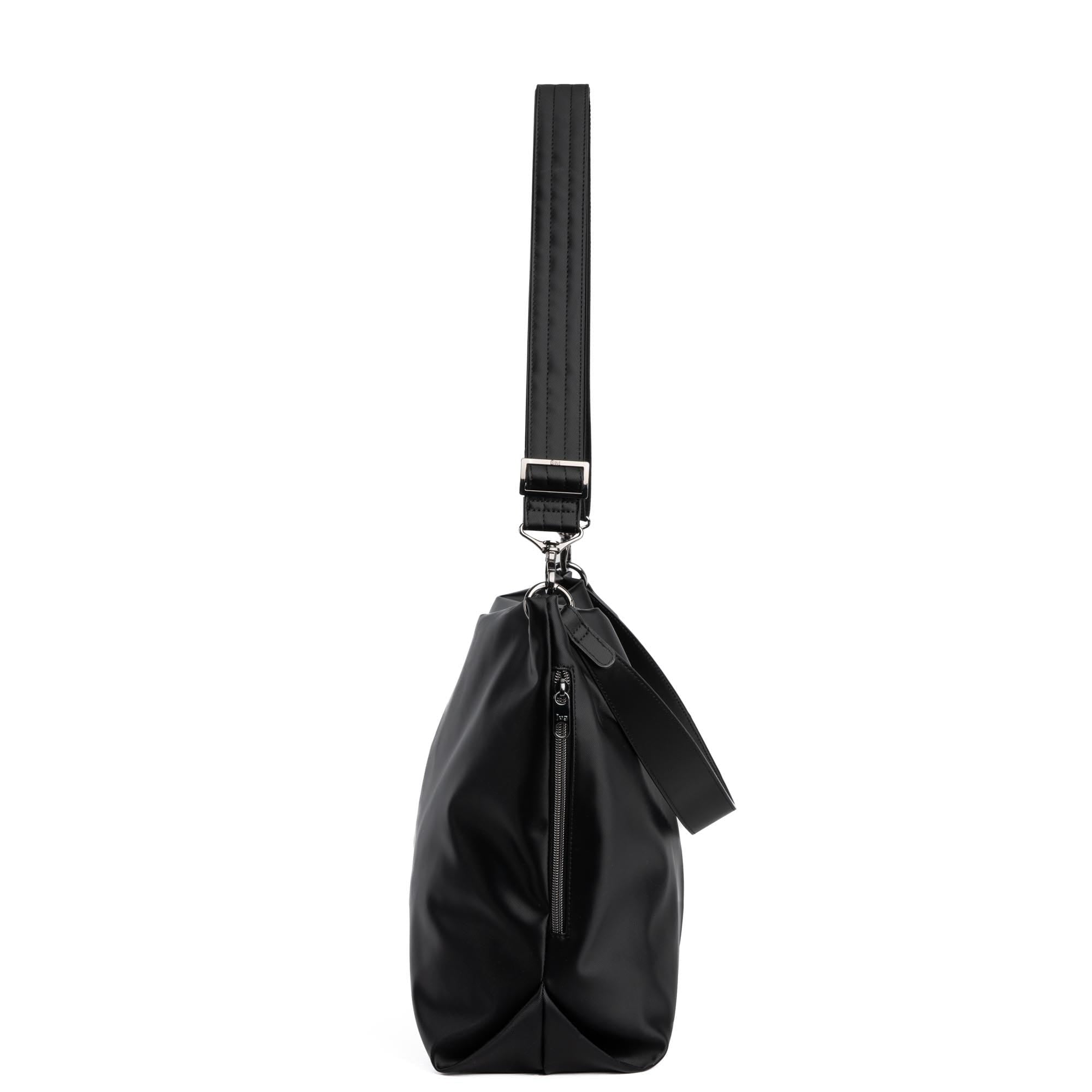 Plunge Satin Luxe VL Carry-All Crossbody Bag - BLACK - Plunge_SatinLuxe_Black_03
