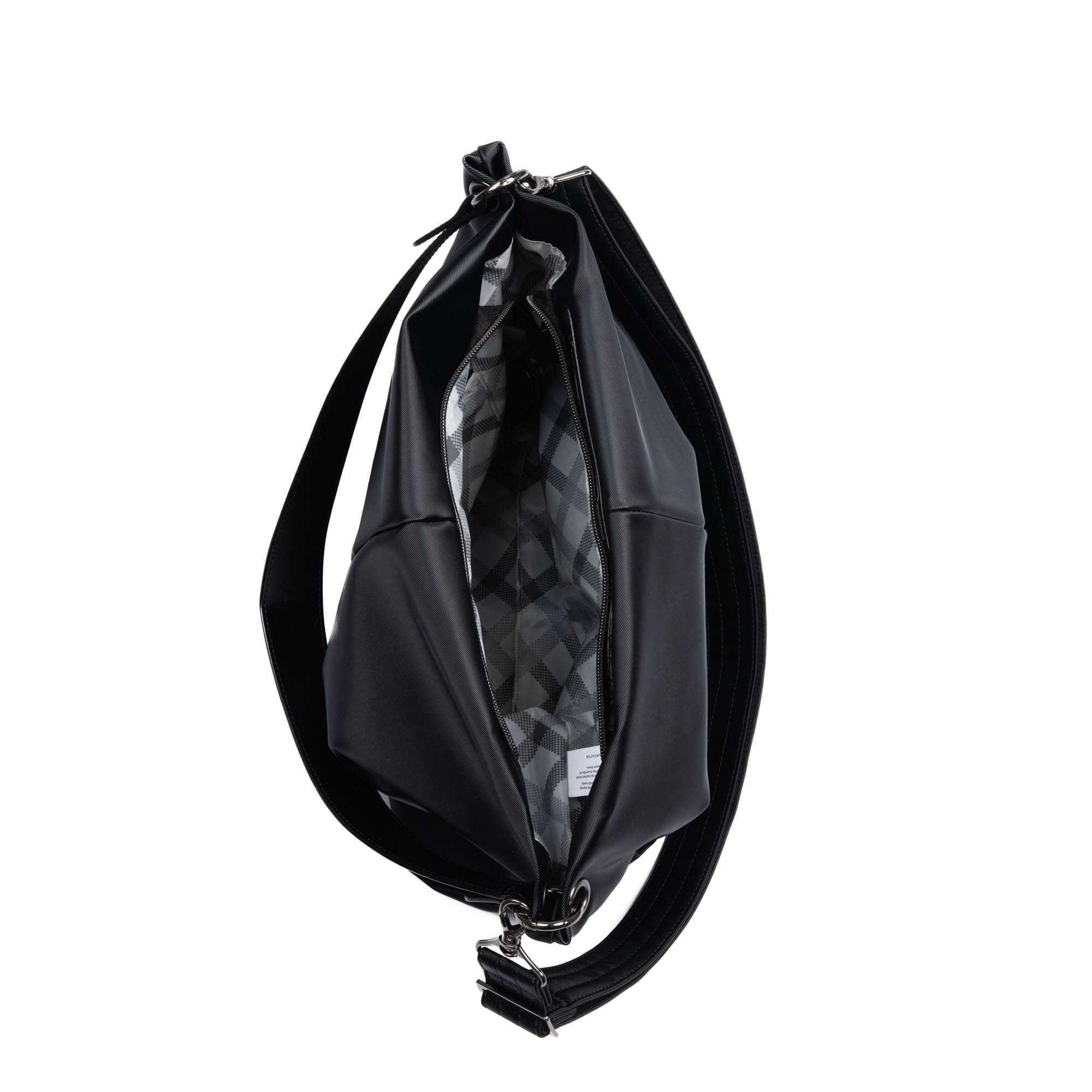Plunge Satin Luxe VL Carry-All Crossbody Bag - BLACK - Plunge_SatinLuxe_Black_05