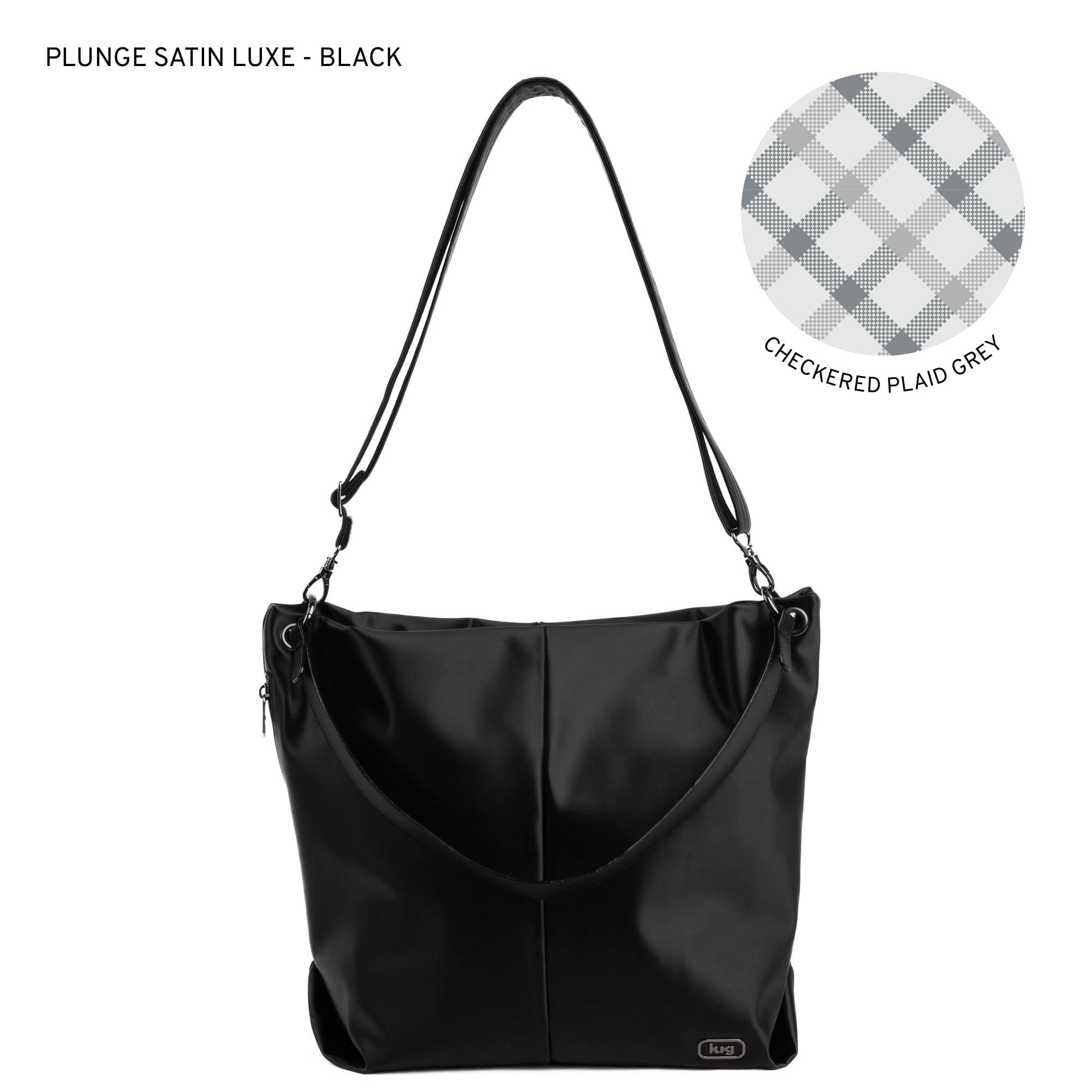 Plunge Satin Luxe VL Carry-All Crossbody Bag - BLACK - Plunge_SatinLuxe_Black_d39b4b0a-fee9-4d92-948e-cc122d869e17