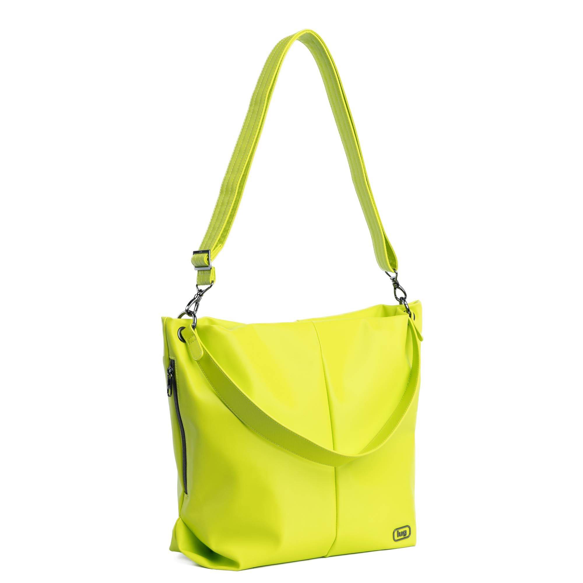 Plunge Satin Luxe VL Carry-All Crossbody Bag - LEMON LIME - Plunge_SatinLuxe_LemonLime_02