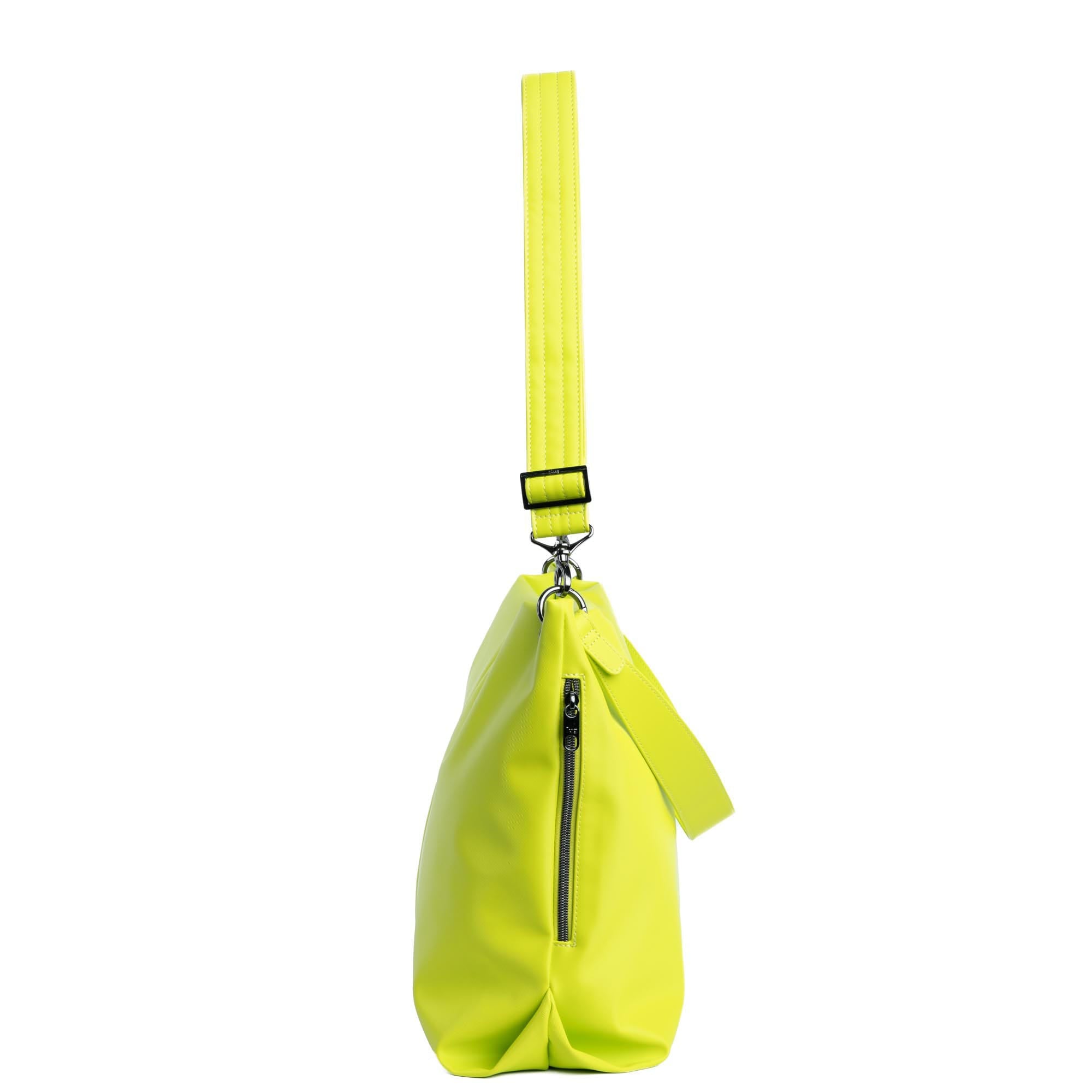 Plunge Satin Luxe VL Carry-All Crossbody Bag - LEMON LIME - Plunge_SatinLuxe_LemonLime_03