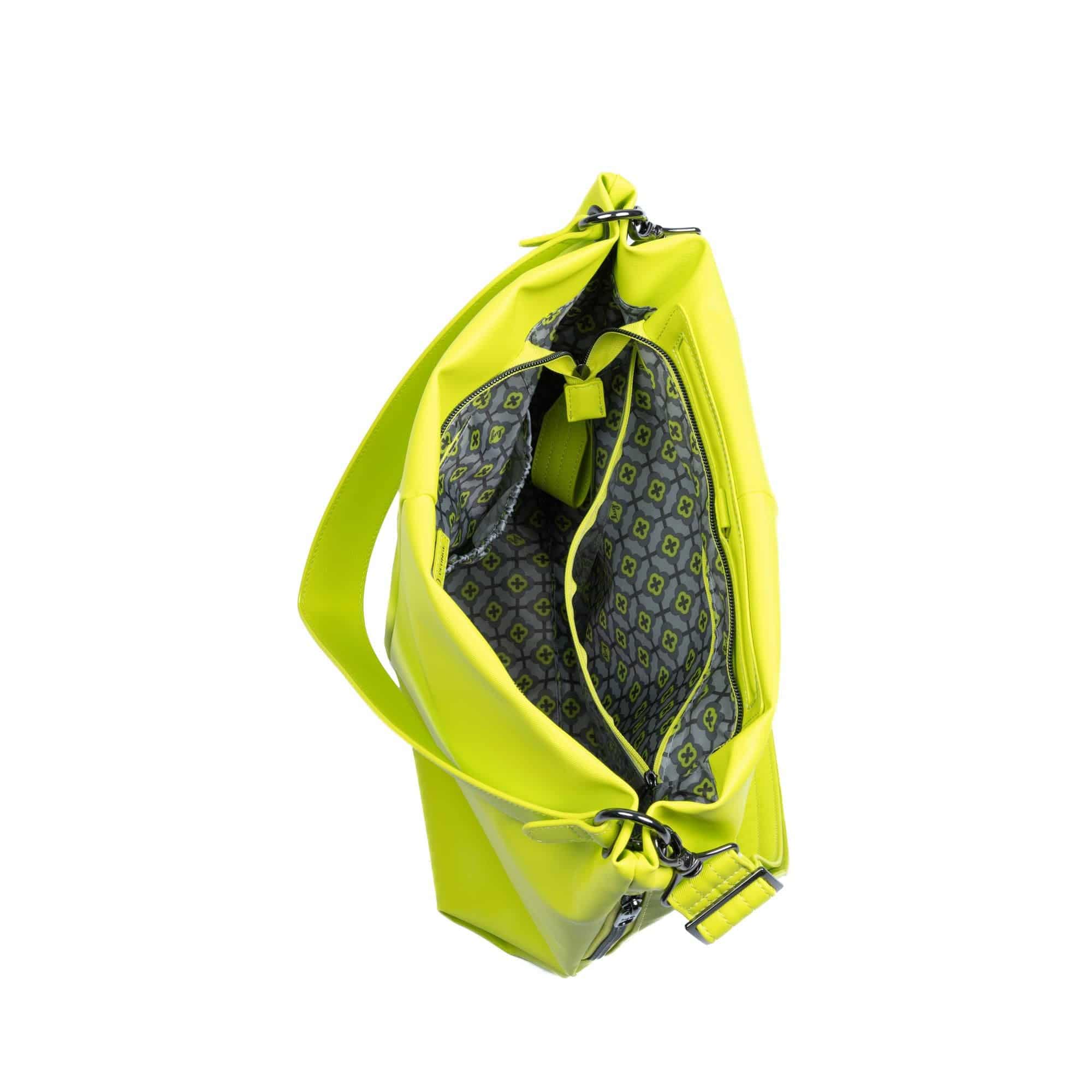 Plunge Satin Luxe VL Carry-All Crossbody Bag - LEMON LIME - Plunge_SatinLuxe_LemonLime_05