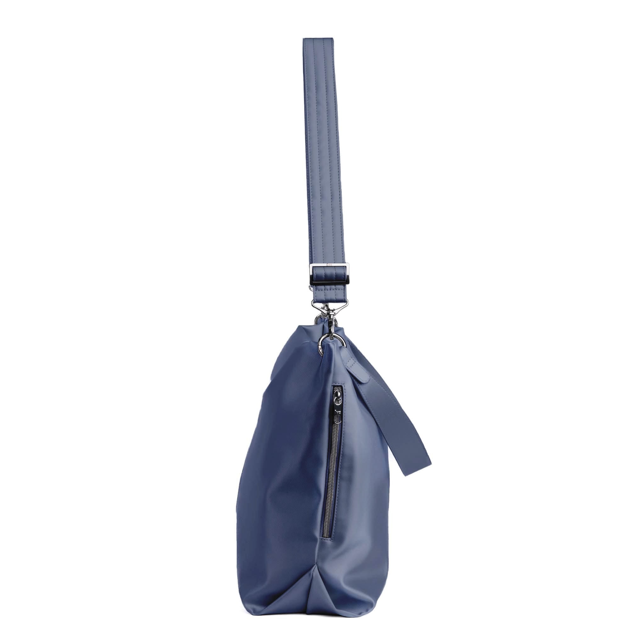 Plunge Satin Luxe VL Carry-All Crossbody Bag - METALLIC BLUE MOON - Plunge_SatinLuxe_MetallicBlueMoon_03_fbfde55f-8c14-4188-a602-1fa926774360