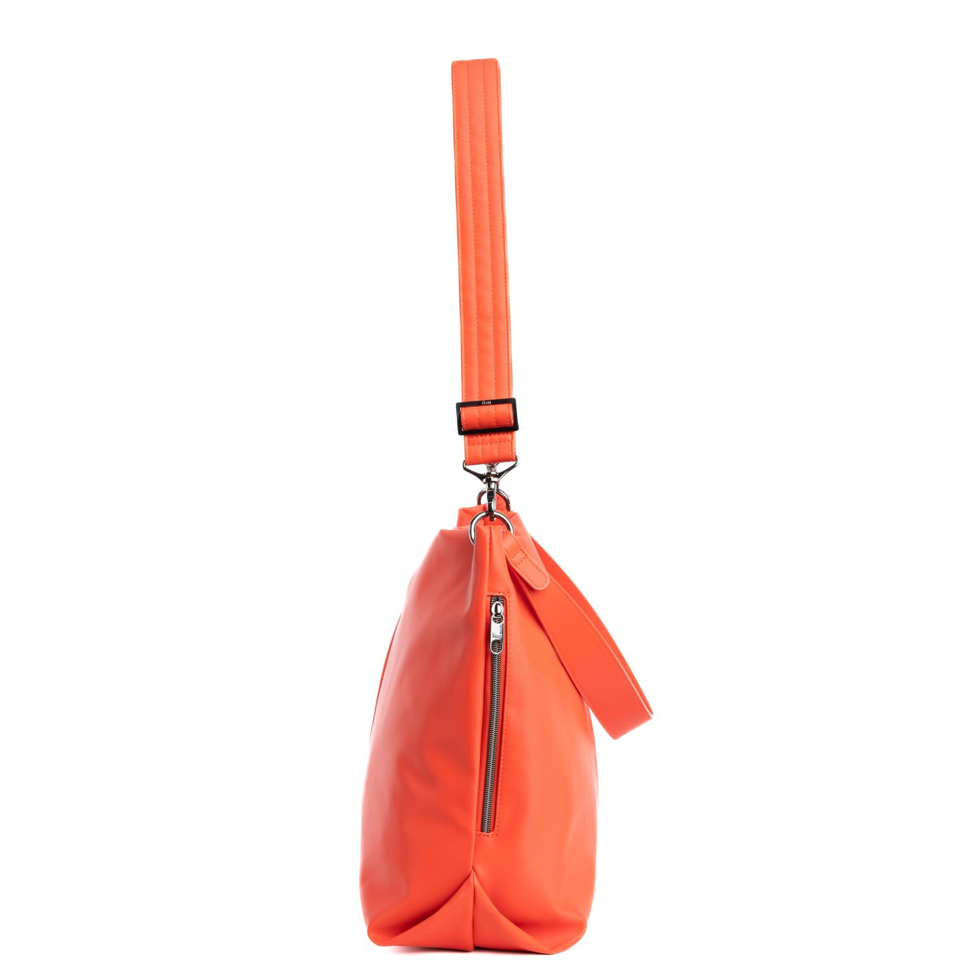 Plunge Satin Luxe VL Carry-All Crossbody Bag - PAPAYA - Plunge_SatinLuxe_Papaya_03