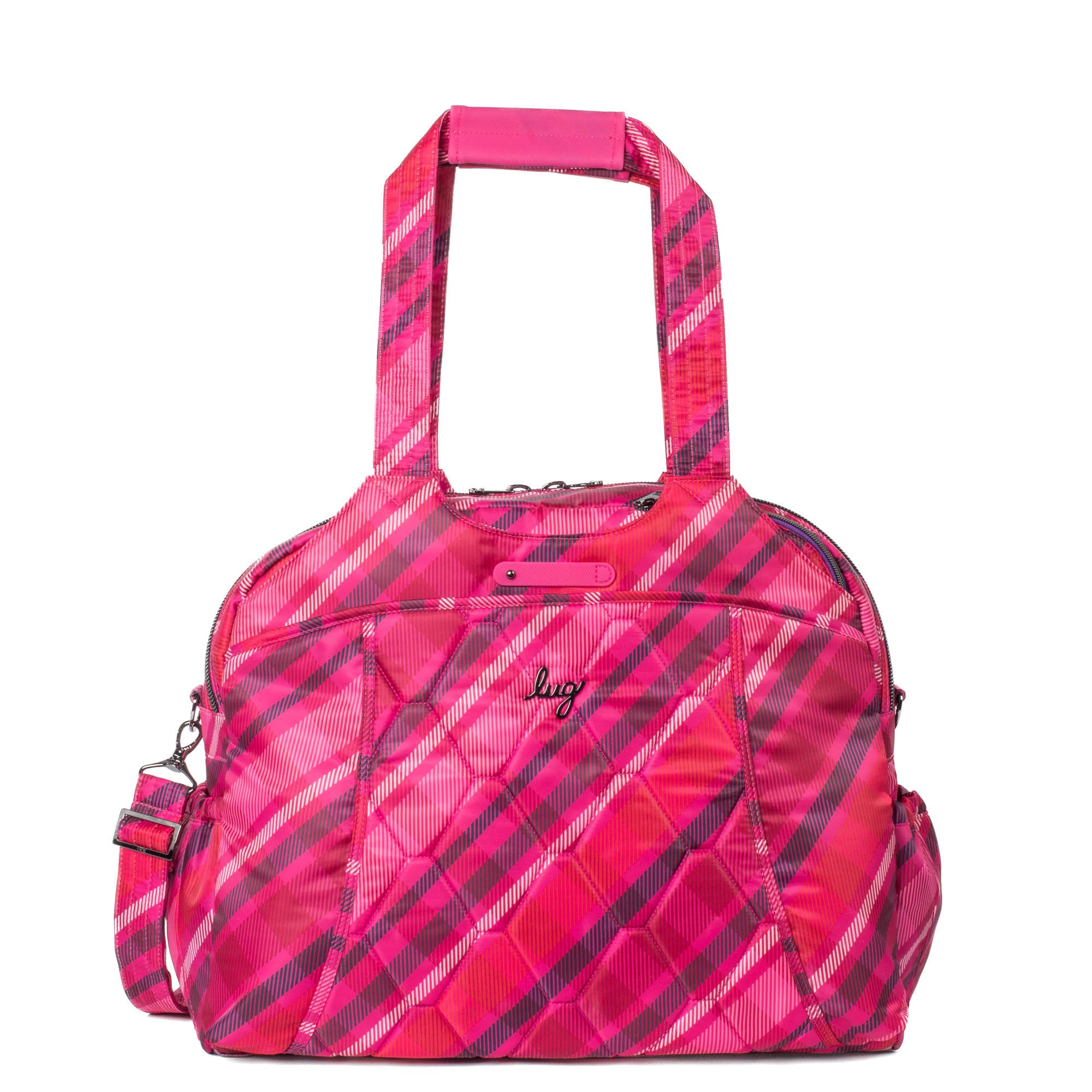 Pontoon 2 Overnight Bag - BERRY PLAID - Pontoon2_BerryPlaid_01