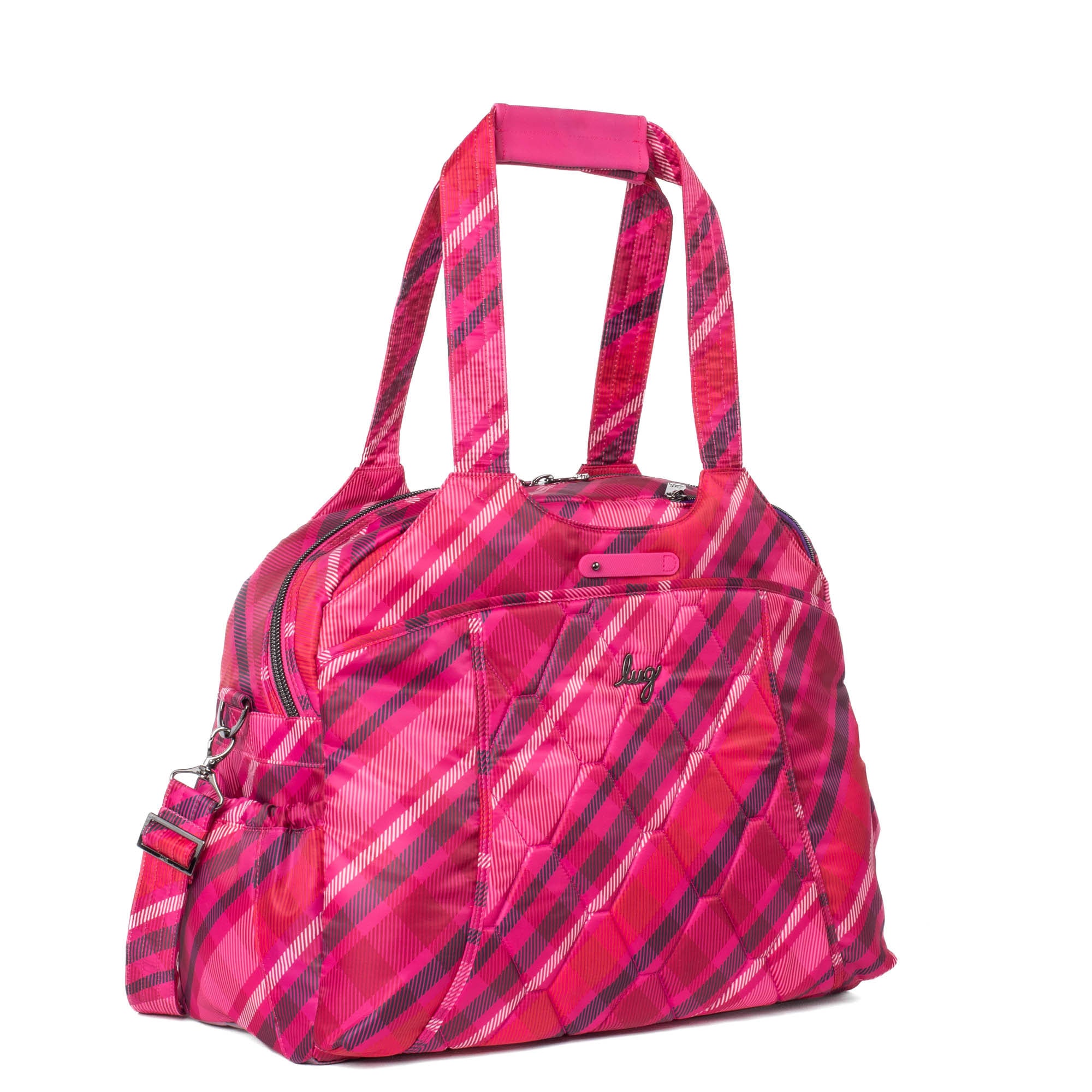 Pontoon 2 Overnight Bag - BERRY PLAID - Pontoon2_BerryPlaid_02