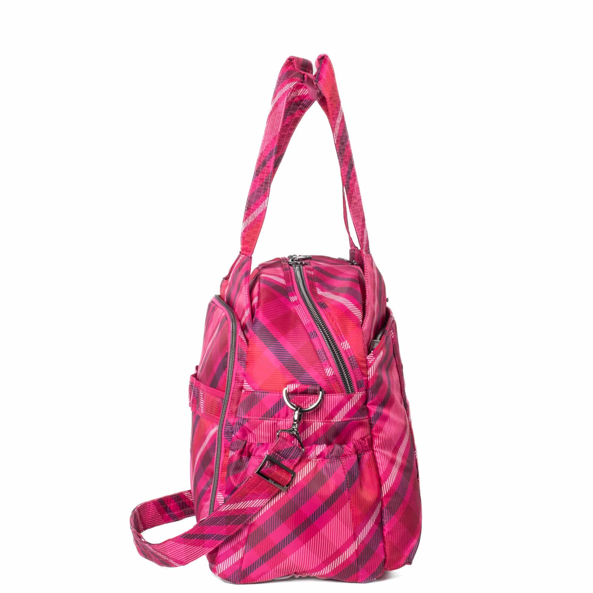 Pontoon 2 Overnight Bag - BERRY PLAID - Pontoon2_BerryPlaid_03