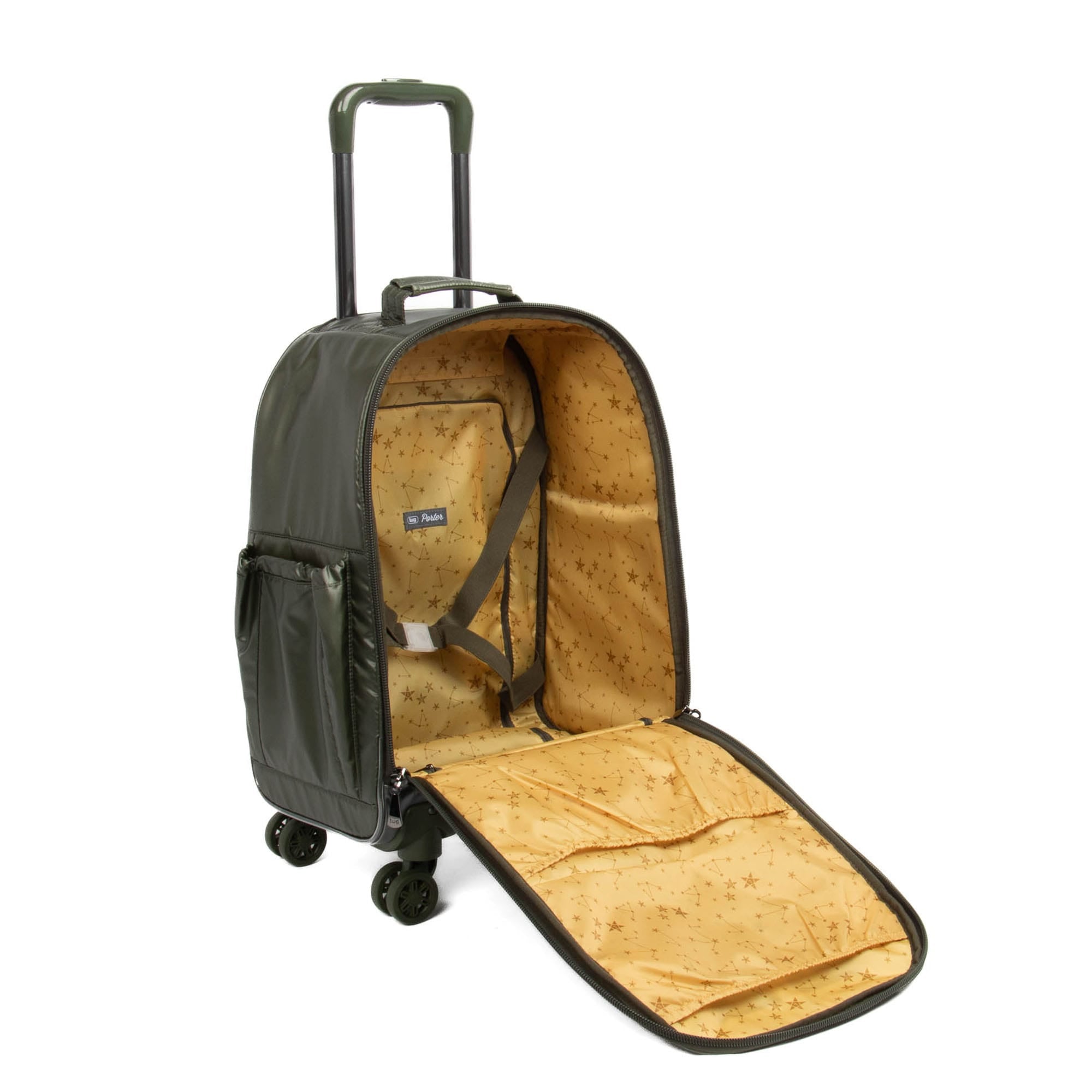 Porter 2 Wheelie Luggage - METALLIC OLIVE - PorterWheelie2_MetallicOlive_05