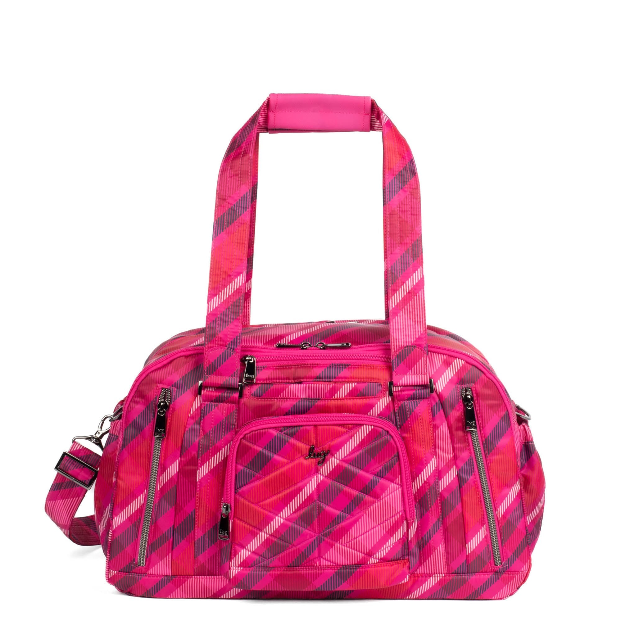 Propeller 2 Overnight Bag - BERRY PLAID - Propeller2_BerryPlaid_01