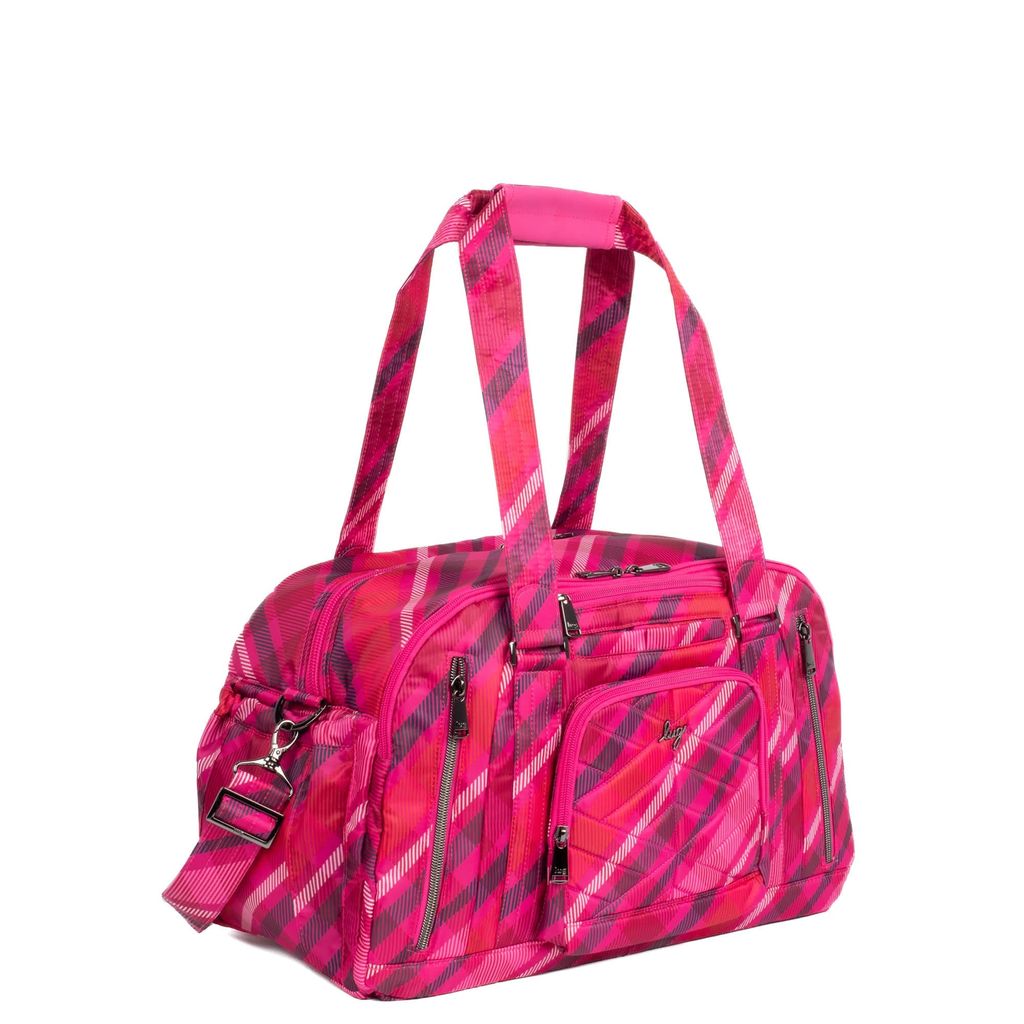 Propeller 2 Overnight Bag - BERRY PLAID - Propeller2_BerryPlaid_02